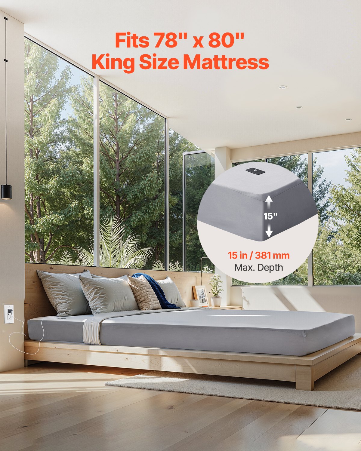 Φύλλα γείωσης VEVOR King Size 90% βαμβάκι + 10% ασημί Φύλλα γείωσης Φύλλα γείωσης VEVOR King Size 90% βαμβάκι + 10% ασημί Φύλλα γείωσης