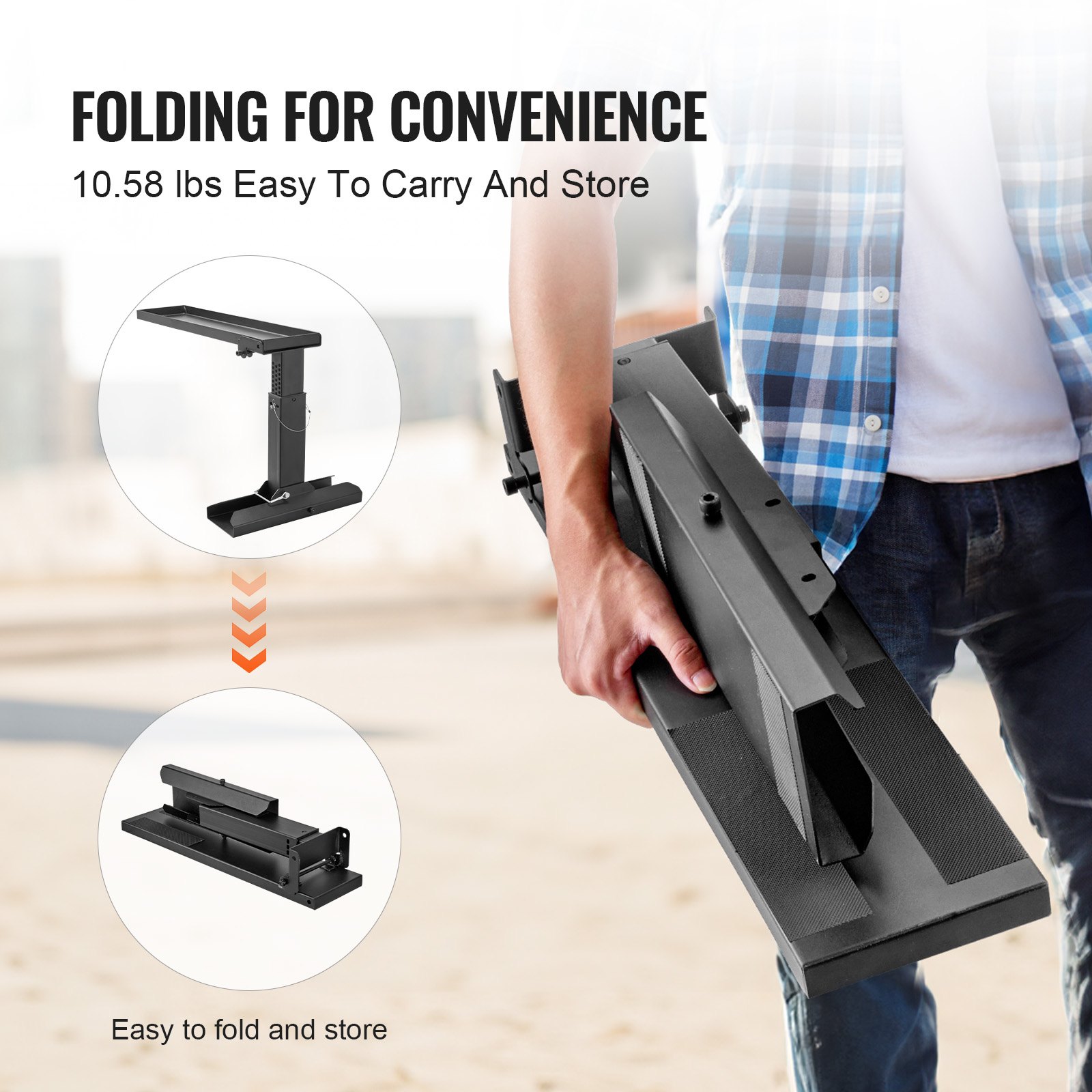 VEVOR Ladder Levler 29,8 L x 11,4-18 in H Support Surface Folding Stabilizer VEVOR Ladder Levler 29,8 L x 11,4-18 in H Support Surface Folding Stabilizer