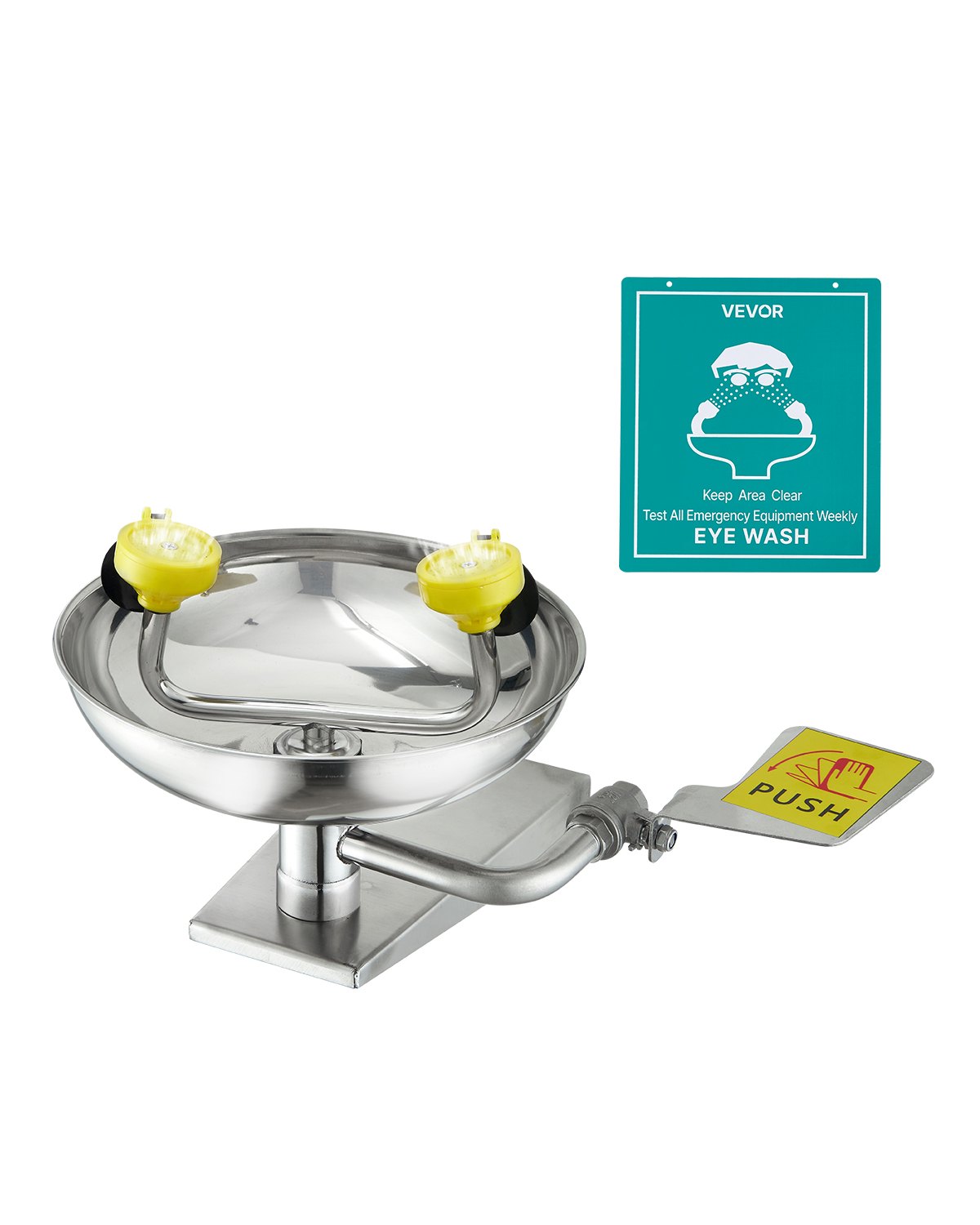 VEVOR Eyewash έκτακτης ανάγκης για πλύσιμο ματιών, επιτοίχιος σταθμός πλύσης ματιών από ανοξείδωτο ατσάλι VEVOR Eyewash έκτακτης ανάγκης για πλύσιμο ματιών, επιτοίχιος σταθμός πλύσης ματιών από ανοξείδωτο ατσάλι