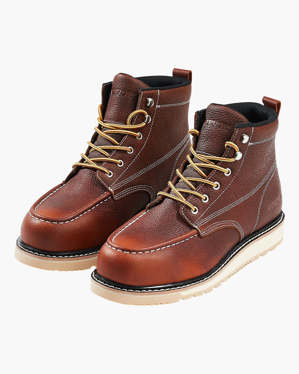 VEVOR Steel Toe Work Boots UK Size 7,5 Waterproof Moc Toe for Men Αντιολισθητικά VEVOR Steel Toe Work Boots UK Size 7,5 Waterproof Moc Toe for Men Αντιολισθητικά