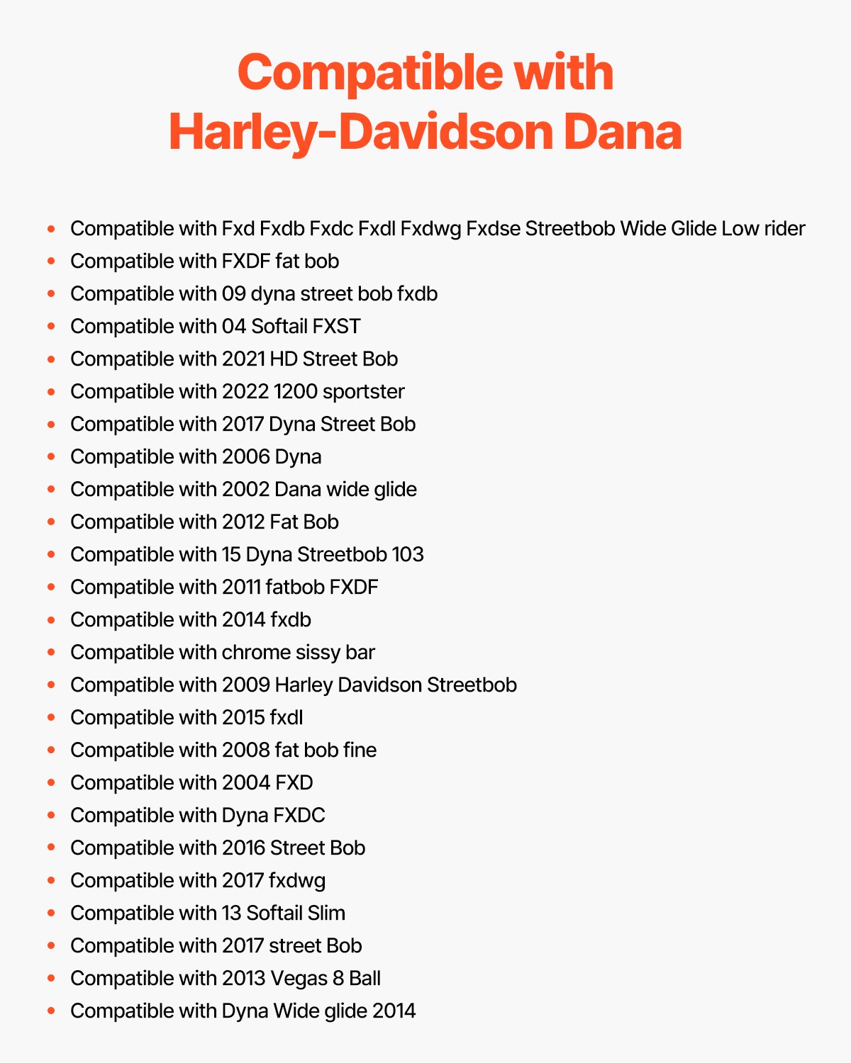 VEVOR Πλάτη Μοτοσικλέτας Sissy Bar για Harley-Davidson Dana VEVOR Πλάτη Μοτοσικλέτας Sissy Bar για Harley-Davidson Dana