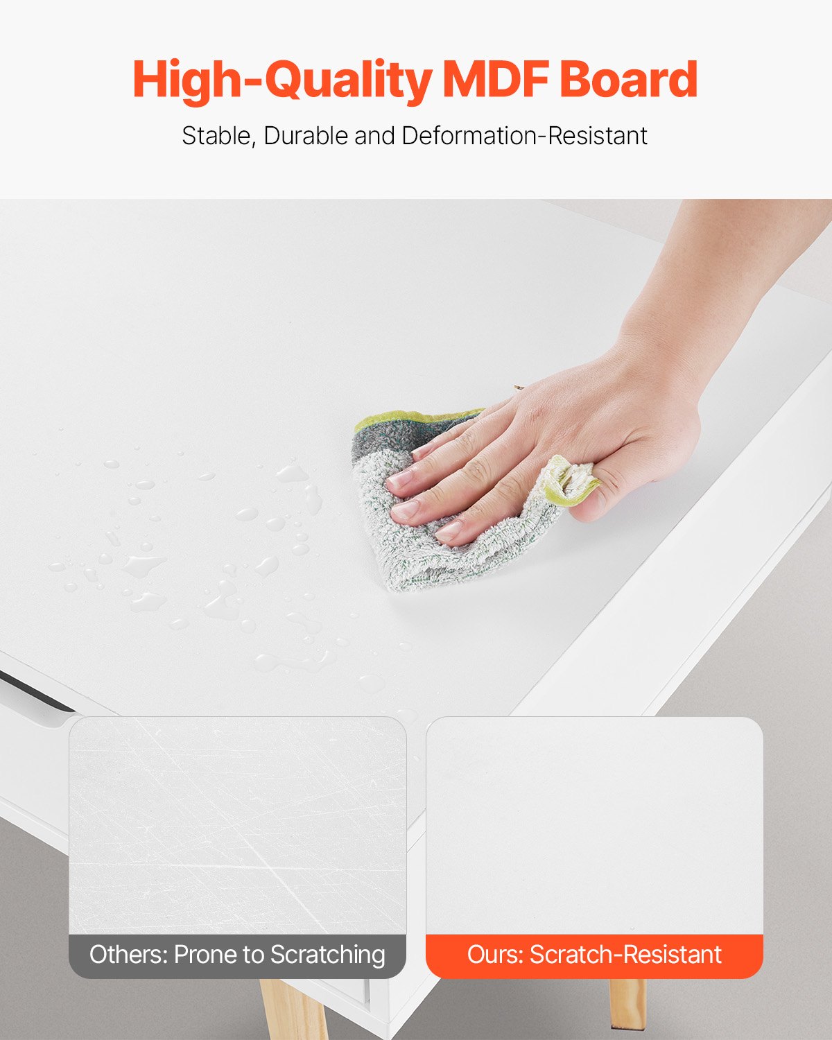 VEVOR Μικρό Γραφείο με Συρτάρι Παιδικό Γραφείο για Υπνοδωμάτιο Ξύλινο Τραπέζι Μελέτης Λευκό+Ξύλο VEVOR Μικρό Γραφείο με Συρτάρι Παιδικό Γραφείο για Υπνοδωμάτιο Ξύλινο Τραπέζι Μελέτης Λευκό+Ξύλο