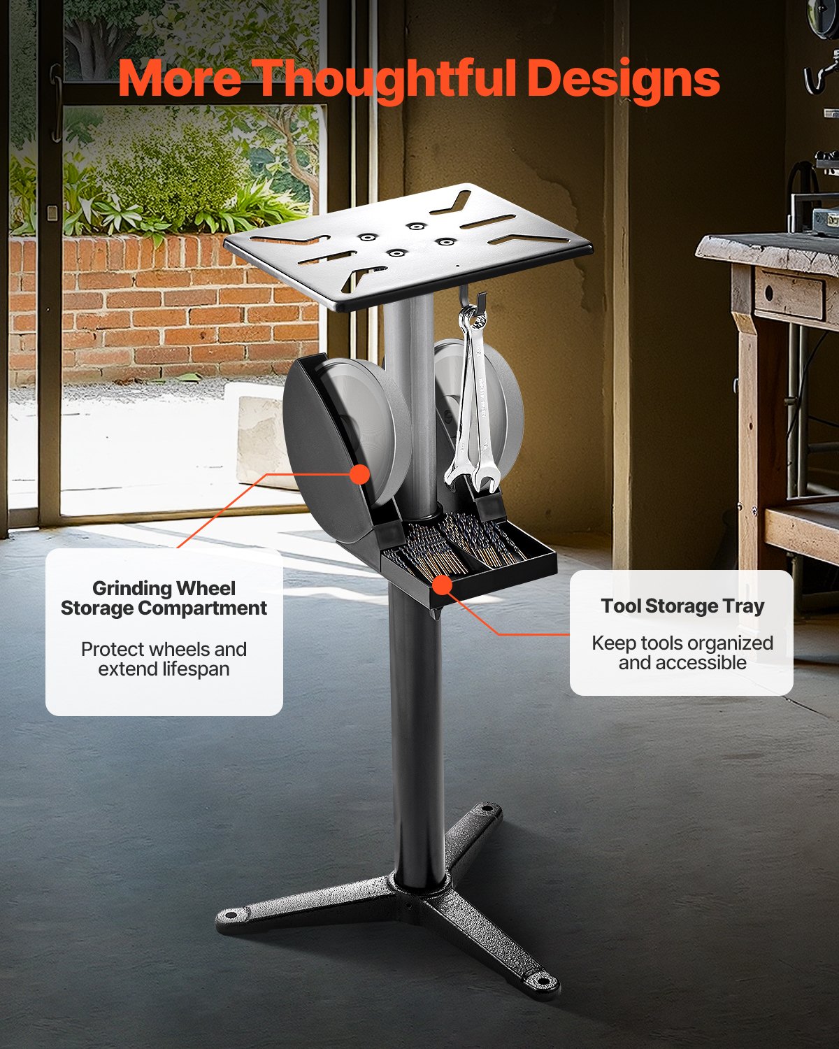 Βάση λείανσης πάγκου VEVOR, βάση δαπέδου λείανσης πάγκου, ρυθμιζόμενο ύψος 5 επιπέδων Βάση λείανσης πάγκου VEVOR, βάση δαπέδου λείανσης πάγκου, ρυθμιζόμενο ύψος 5 επιπέδων