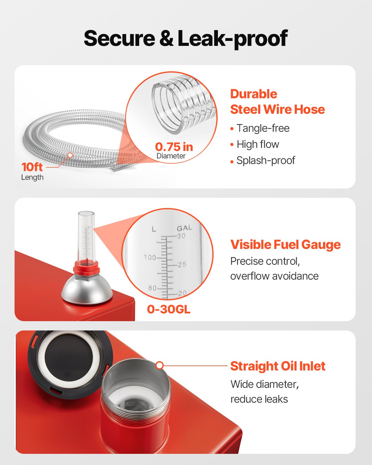 Δεξαμενή καυσίμου VEVOR 20 γαλονιών για βενζίνη και ντίζελ με χειροκίνητη αντλία, κόκκινο Δεξαμενή καυσίμου VEVOR 20 γαλονιών για βενζίνη και ντίζελ με χειροκίνητη αντλία, κόκκινο