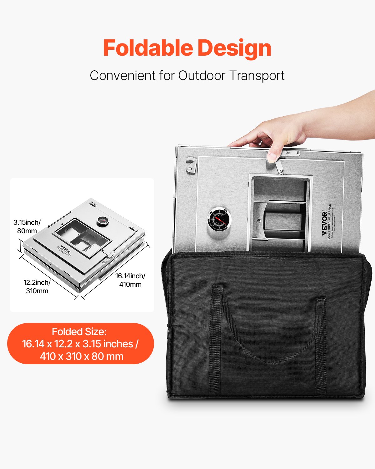 VEVOR Πτυσσόμενος Φούρνος Κάμπινγκ Φορητή Σόμπα Κάμπινγκ από Ανοξείδωτο Ατσάλι Γκριλ 3 Επιπέδων VEVOR Πτυσσόμενος Φούρνος Κάμπινγκ Φορητή Σόμπα Κάμπινγκ από Ανοξείδωτο Ατσάλι Γκριλ 3 Επιπέδων