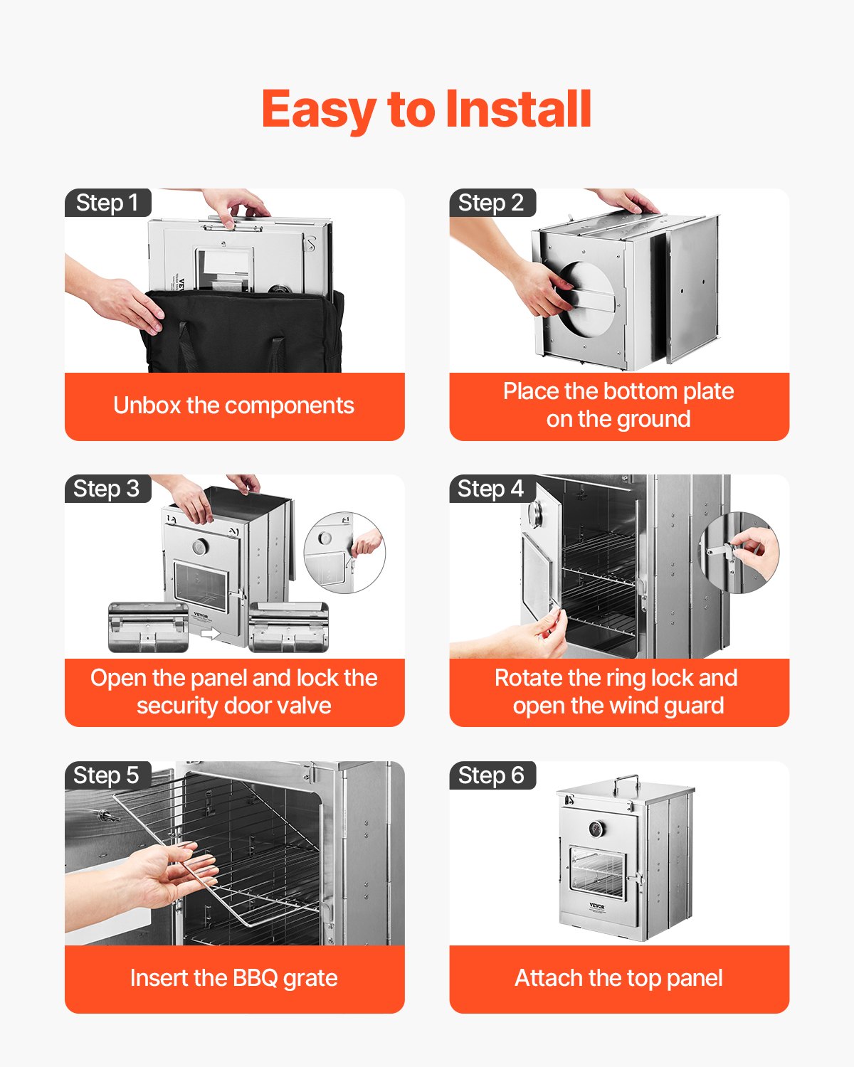 VEVOR Πτυσσόμενος Φούρνος Κάμπινγκ Φορητή Σόμπα Κάμπινγκ από Ανοξείδωτο Ατσάλι Γκριλ 3 Επιπέδων VEVOR Πτυσσόμενος Φούρνος Κάμπινγκ Φορητή Σόμπα Κάμπινγκ από Ανοξείδωτο Ατσάλι Γκριλ 3 Επιπέδων