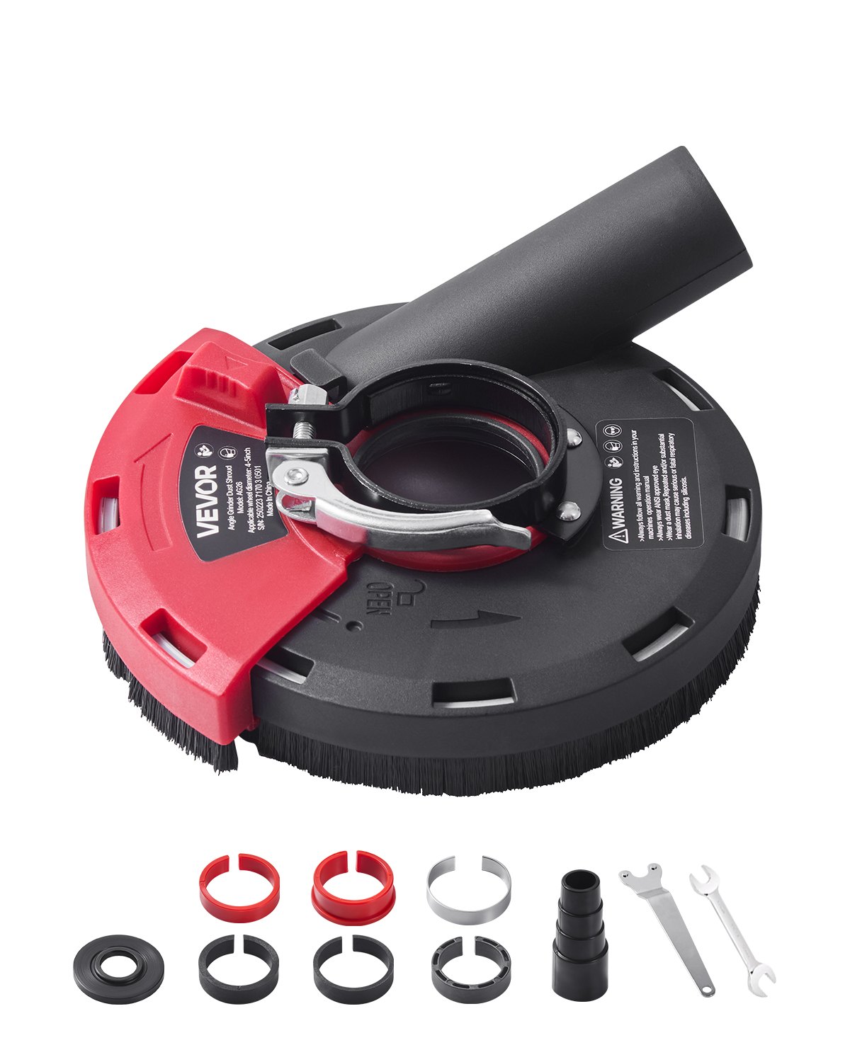 Κάλυμμα σκόνης γωνιακού τροχού VEVOR 4-5 ιντσών με 6 ροδέλες σύσφιξης για σύνδεση με ηλεκτρική σκούπα Κάλυμμα σκόνης γωνιακού τροχού VEVOR 4-5 ιντσών με 6 ροδέλες σύσφιξης για σύνδεση με ηλεκτρική σκούπα