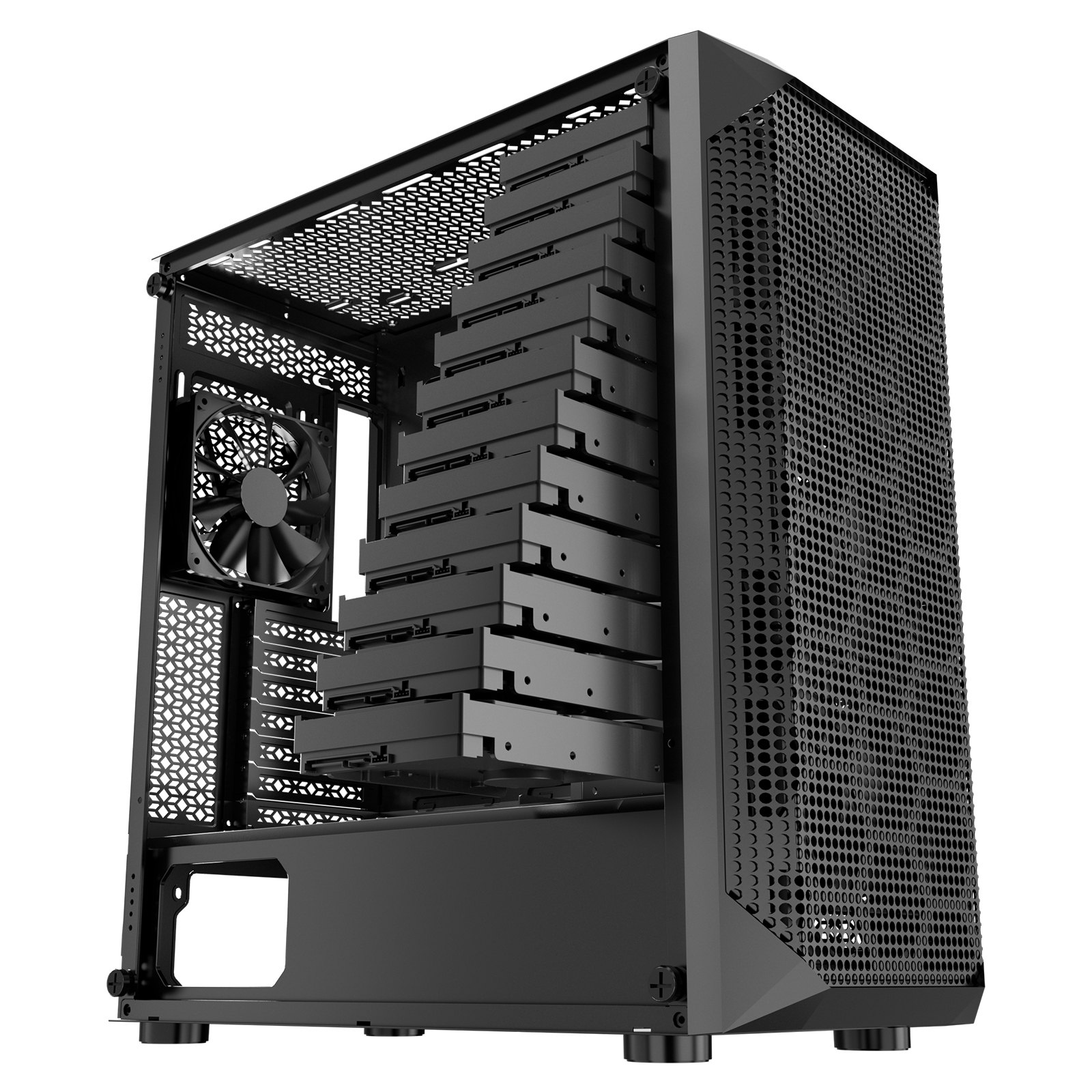 Θήκη VEVOR για PC Gaming, Θήκη για Υπολογιστή Mid-Tower, 4 x 120 mm Ανεμιστήρες για ATX/M-ATX/ITX Θήκη VEVOR για PC Gaming, Θήκη για Υπολογιστή Mid-Tower, 4 x 120 mm Ανεμιστήρες για ATX/M-ATX/ITX