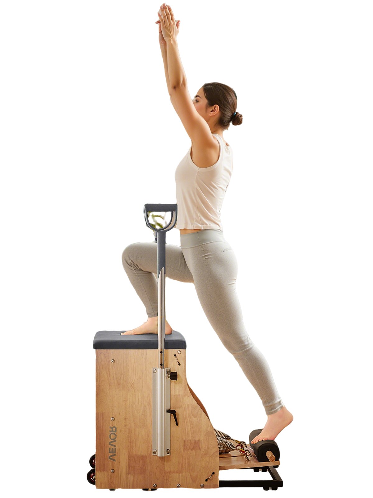 Πολυθρόνα Pilates VEVOR με διπλά πεντάλ για σταθερότητα, λαβή για προπόνηση ολόκληρου του σώματος Πολυθρόνα Pilates VEVOR με διπλά πεντάλ για σταθερότητα, λαβή για προπόνηση ολόκληρου του σώματος
