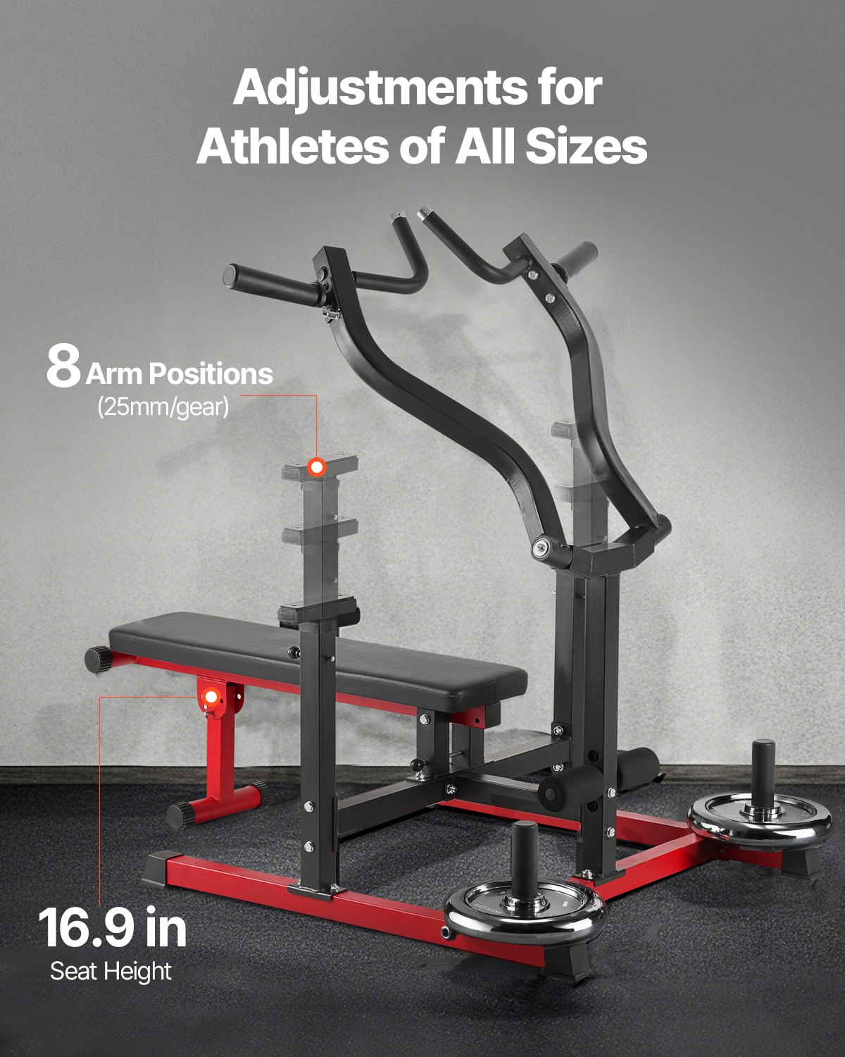 Πίεση στήθους VEVOR 450 LBS Ρυθμιζόμενος πάγκος πρέσας, επίπεδος και επικλινής πάγκος γυμναστικής Πίεση στήθους VEVOR 450 LBS Ρυθμιζόμενος πάγκος πρέσας, επίπεδος και επικλινής πάγκος γυμναστικής