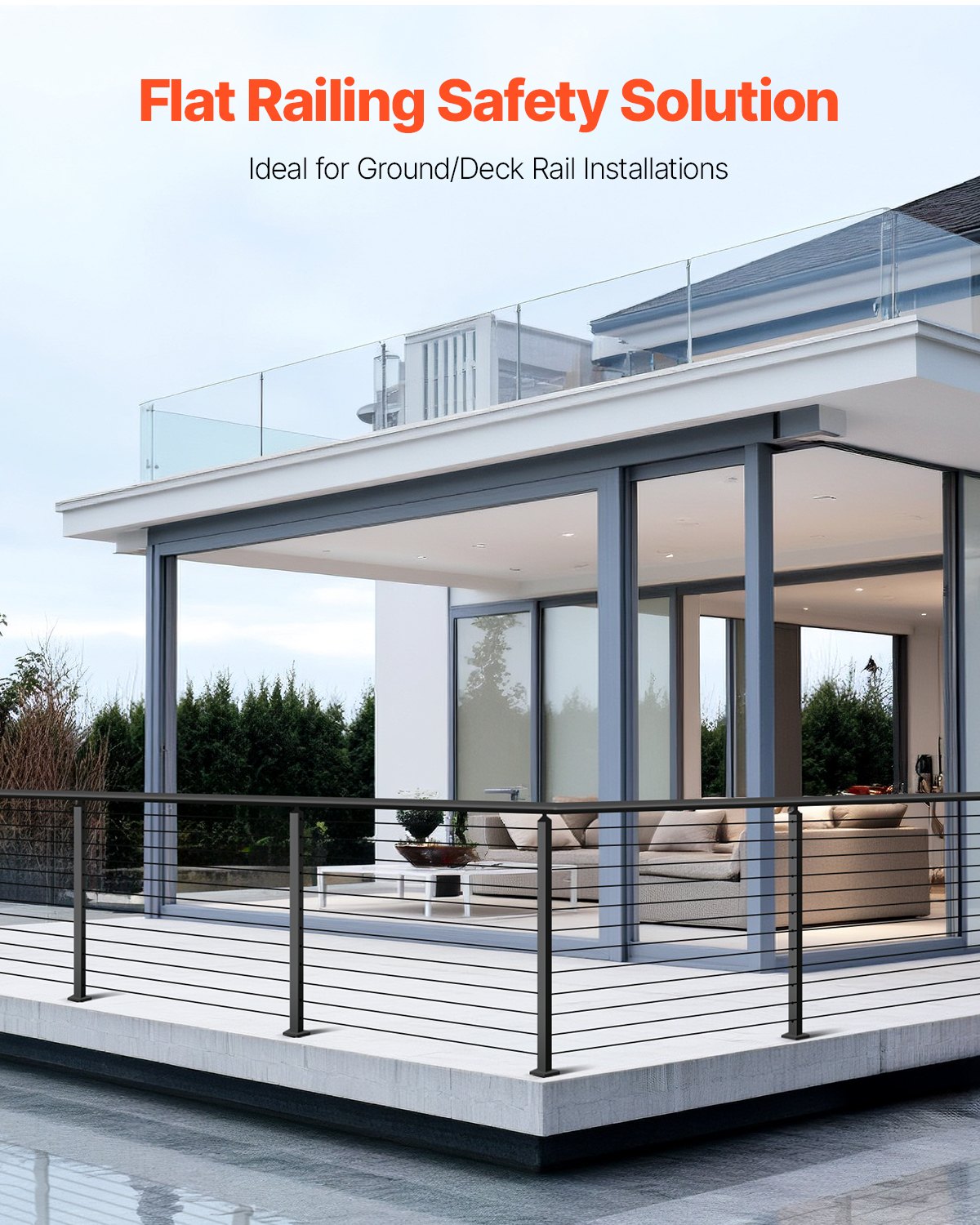 VEVOR Στύλος κιγκλιδώματος καλωδίων 42x2x2 ιντσών με προτρύπημα 1JZLGZXHS106AWJO6001V0 VEVOR Στύλος κιγκλιδώματος καλωδίων 42x2x2 ιντσών με προτρύπημα 1JZLGZXHS106AWJO6001V0