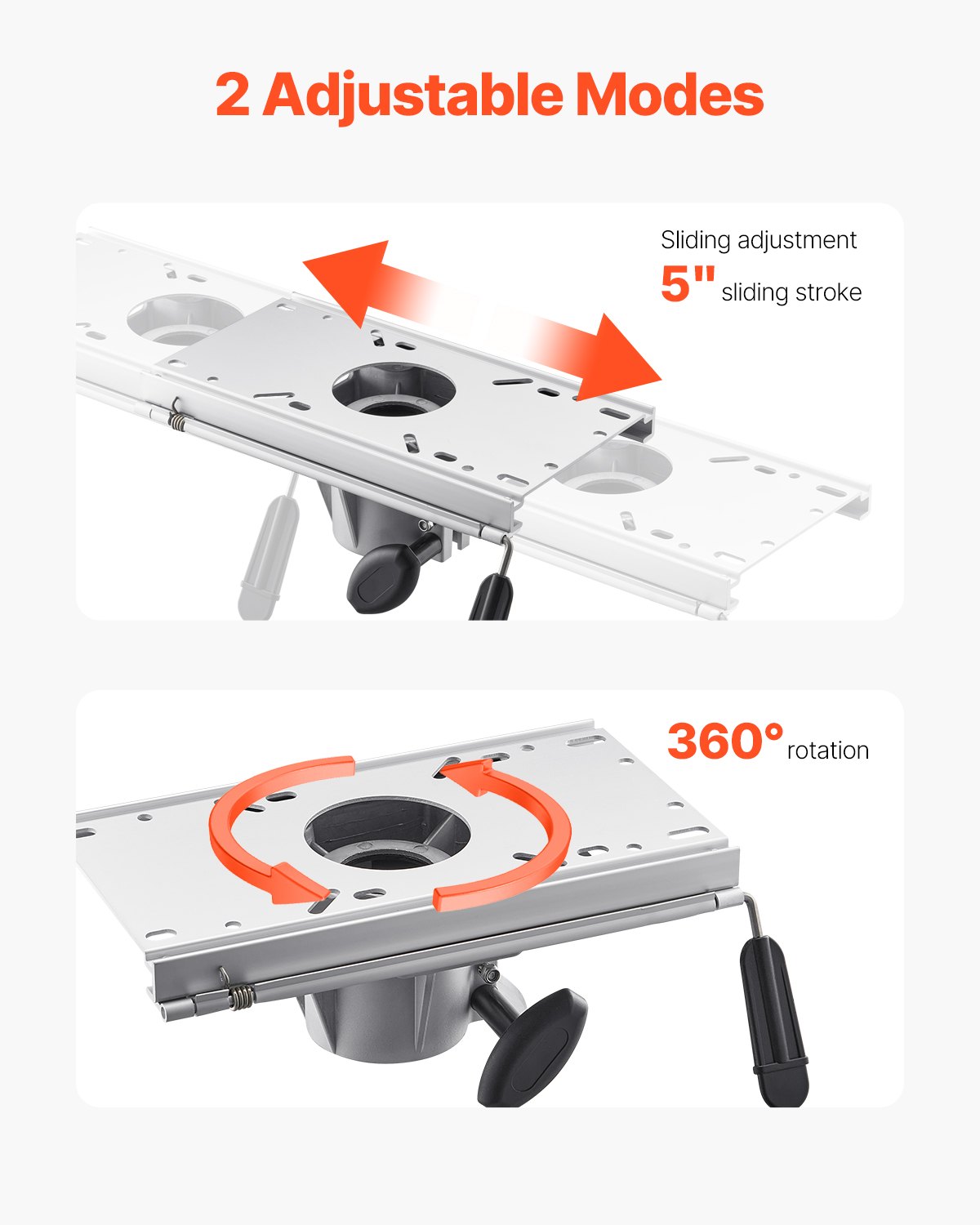 Βάση καθίσματος σκάφους VEVOR με συρόμενη ρύθμιση προς τα εμπρός και προς τα πίσω Βάση καθίσματος σκάφους VEVOR με συρόμενη ρύθμιση προς τα εμπρός και προς τα πίσω