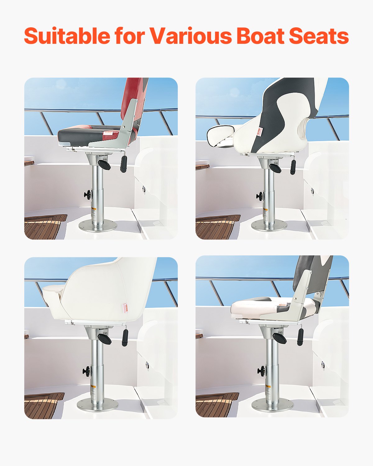 Βάση καθίσματος σκάφους VEVOR με συρόμενη ρύθμιση προς τα εμπρός και προς τα πίσω Βάση καθίσματος σκάφους VEVOR με συρόμενη ρύθμιση προς τα εμπρός και προς τα πίσω