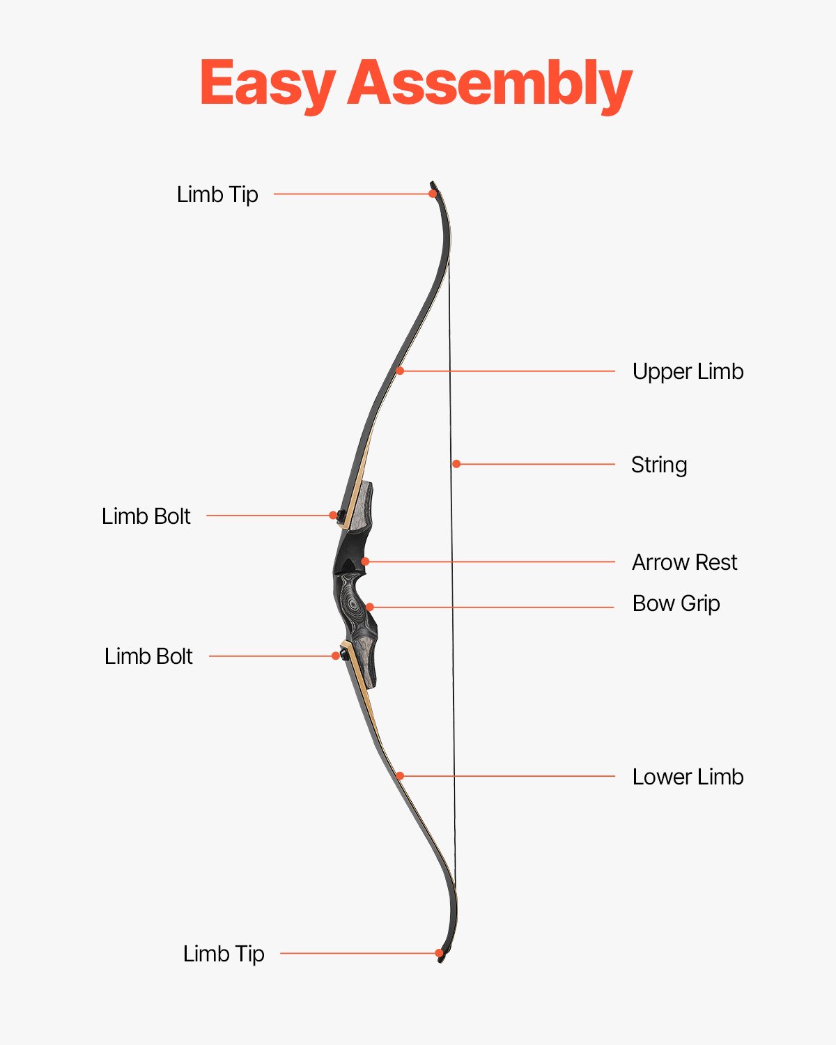 VEVOR 60 ιντσών Ξύλινο τόξο με κυρτό τόξο, κιτ κυνηγετικών βελών, εξάσκησης 13,5 κιλών VEVOR 60 ιντσών Ξύλινο τόξο με κυρτό τόξο, κιτ κυνηγετικών βελών, εξάσκησης 13,5 κιλών