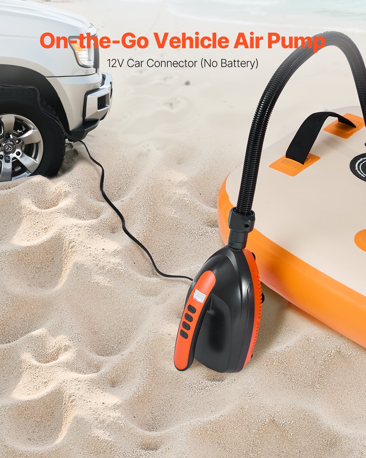 Αντλία VEVOR με κουπί, ηλεκτρική αντλία αέρα SUP 20PSI με υποδοχή αυτοκινήτου 12V DC Αντλία VEVOR με κουπί, ηλεκτρική αντλία αέρα SUP 20PSI με υποδοχή αυτοκινήτου 12V DC