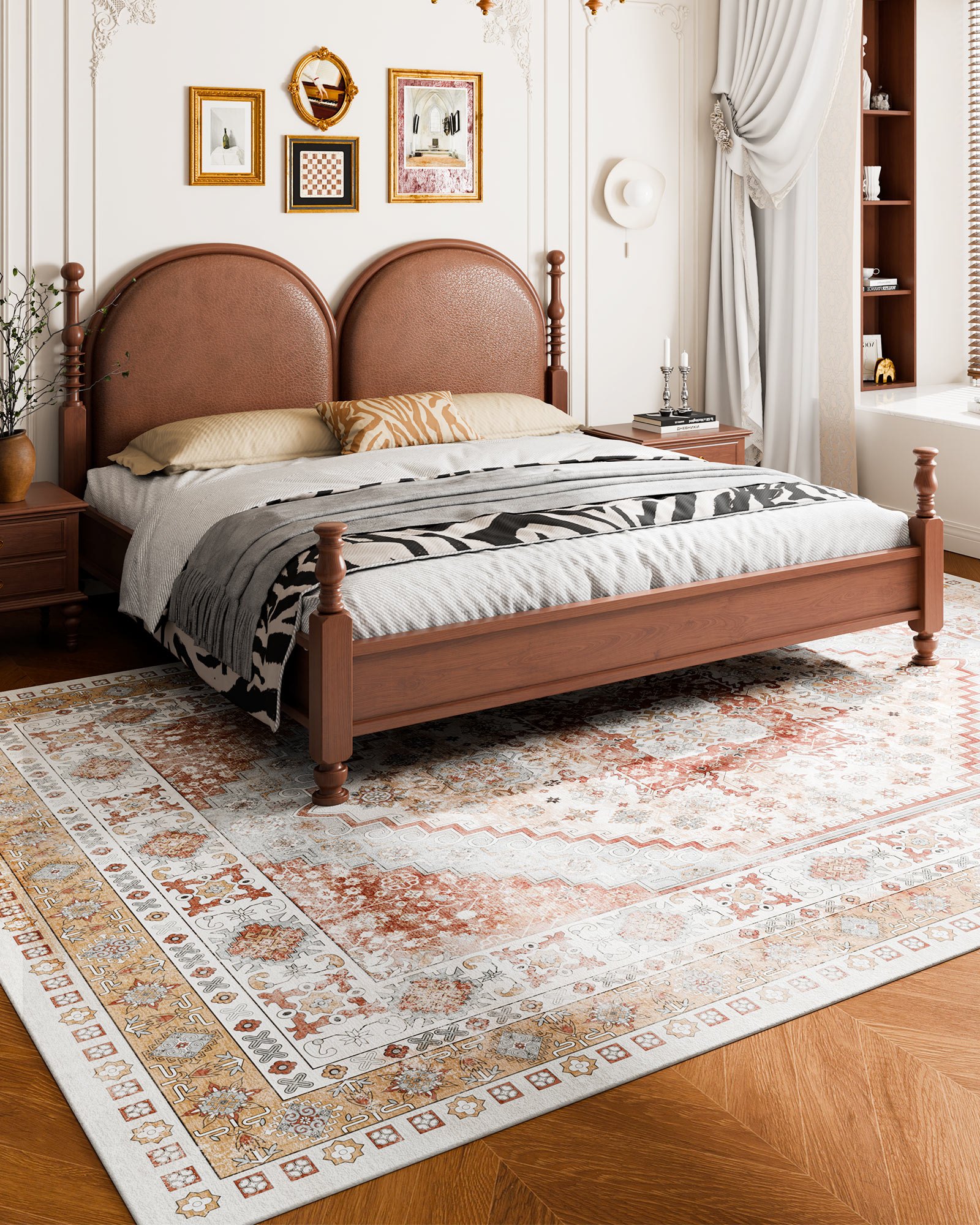 Χαλί μεγάλης επιφάνειας VEVOR 9 x 12 πόδια αντιολισθητικό πατάκι εσωτερικού χώρου Vintage καφέ κόκκινο Χαλί μεγάλης επιφάνειας VEVOR 9 x 12 πόδια αντιολισθητικό πατάκι εσωτερικού χώρου Vintage καφέ κόκκινο