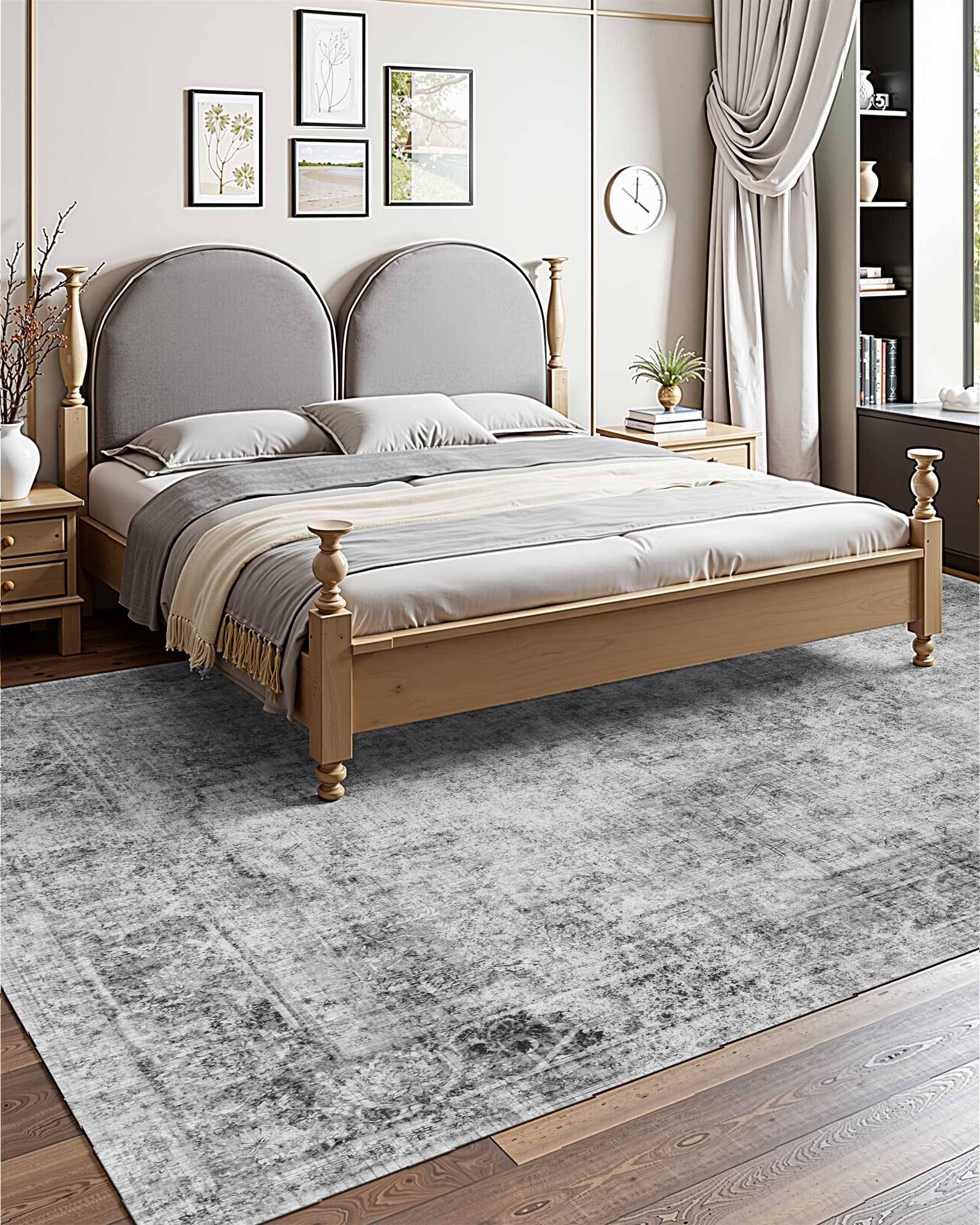 Χαλί μεγάλης επιφάνειας VEVOR 9 x 12 πόδια αντιολισθητικό, ανθεκτικό σε σχίσιμο, σε χρώμα μποέμ γκρι Χαλί μεγάλης επιφάνειας VEVOR 9 x 12 πόδια αντιολισθητικό, ανθεκτικό σε σχίσιμο, σε χρώμα μποέμ γκρι