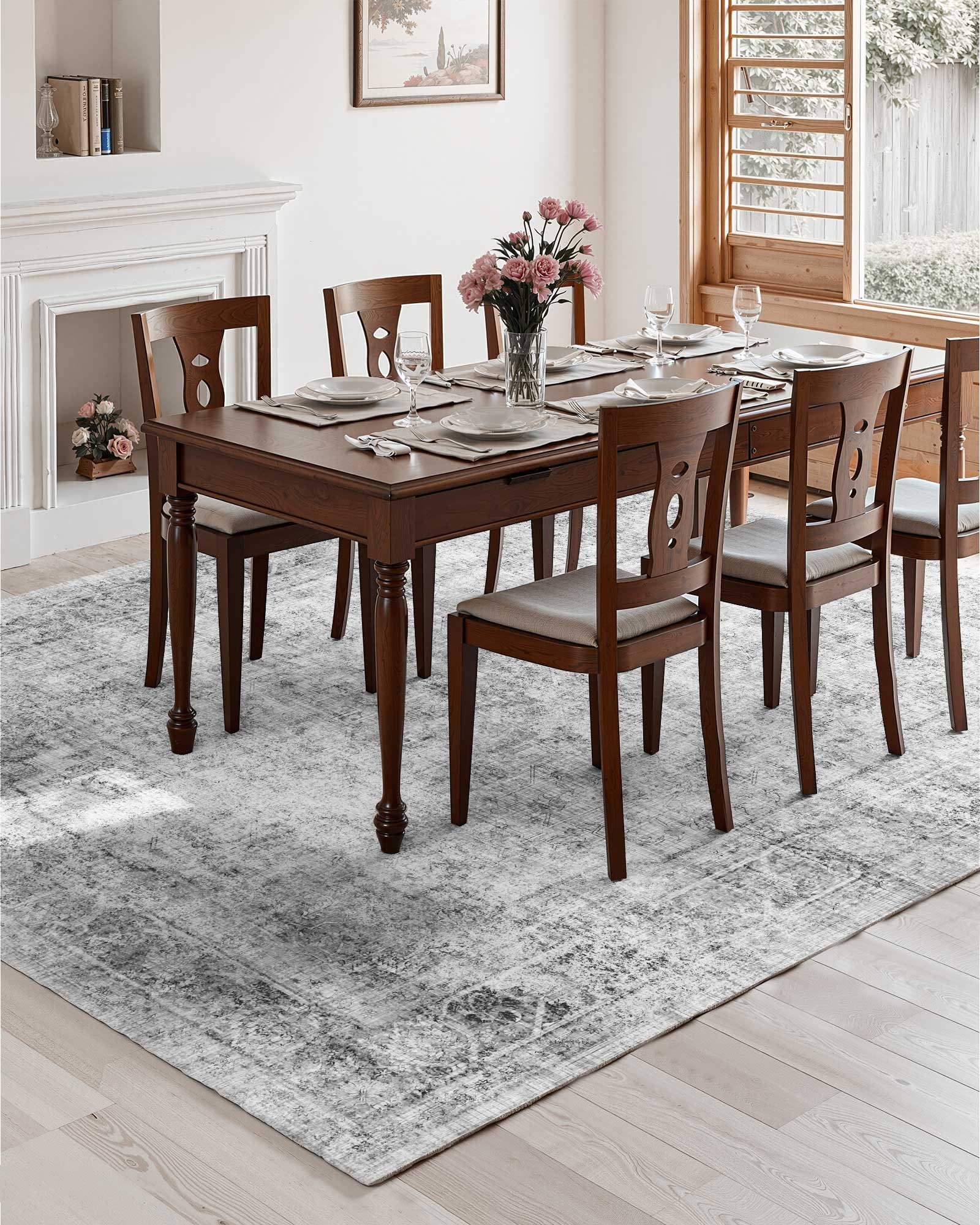 Χαλί μεγάλης επιφάνειας VEVOR 9 x 12 πόδια αντιολισθητικό, ανθεκτικό σε σχίσιμο, σε χρώμα μποέμ γκρι Χαλί μεγάλης επιφάνειας VEVOR 9 x 12 πόδια αντιολισθητικό, ανθεκτικό σε σχίσιμο, σε χρώμα μποέμ γκρι