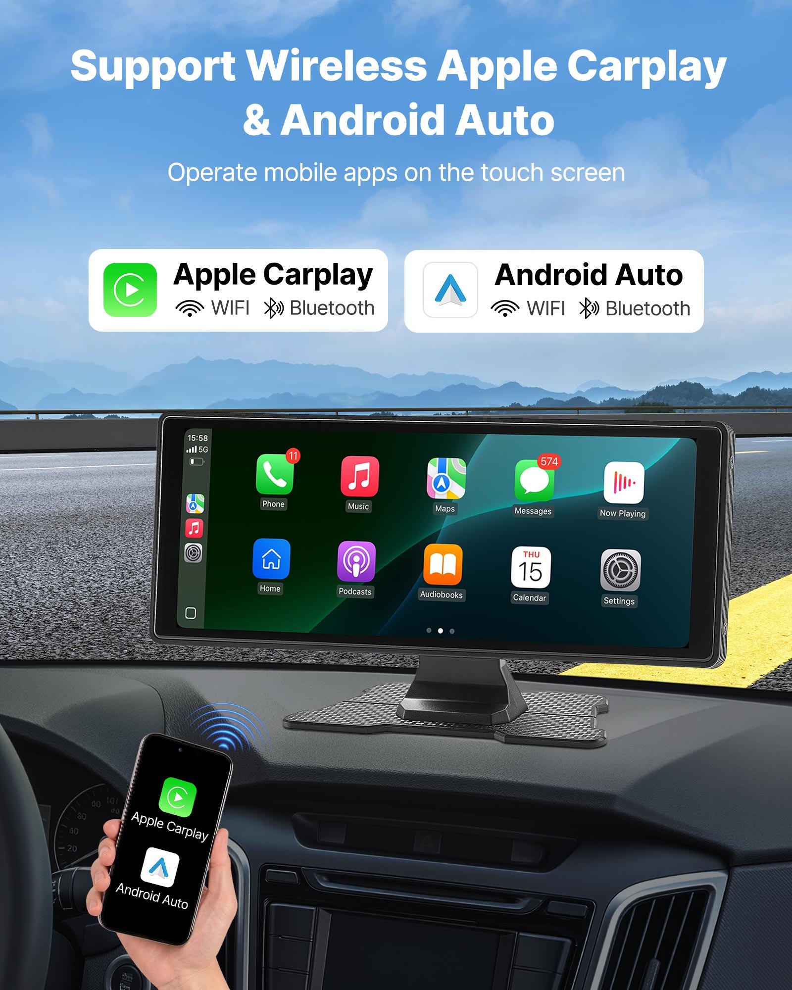 Στερεοφωνικό αυτοκινήτου VEVOR Ραδιόφωνο CarPlay Οθόνη αφής 10 σε Apple Android Κάμερα εμπρός/πίσω Στερεοφωνικό αυτοκινήτου VEVOR Ραδιόφωνο CarPlay Οθόνη αφής 10 σε Apple Android Κάμερα εμπρός/πίσω
