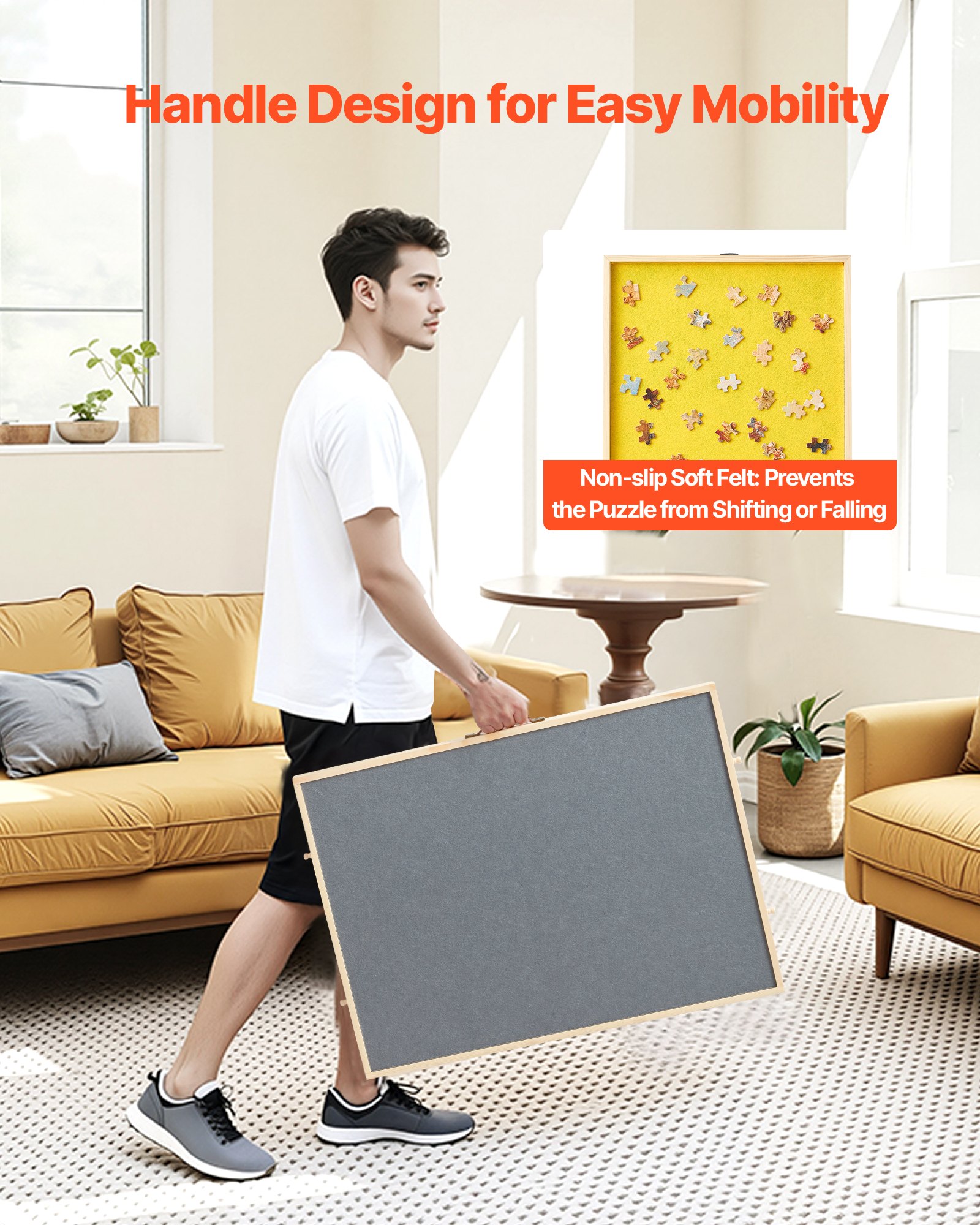 VEVOR Φορητό Ξύλινο Παζλ 1000 Τεμαχίων με Κάλυμμα Συρταριού 73x53εκ. VEVOR Φορητό Ξύλινο Παζλ 1000 Τεμαχίων με Κάλυμμα Συρταριού 73x53εκ.