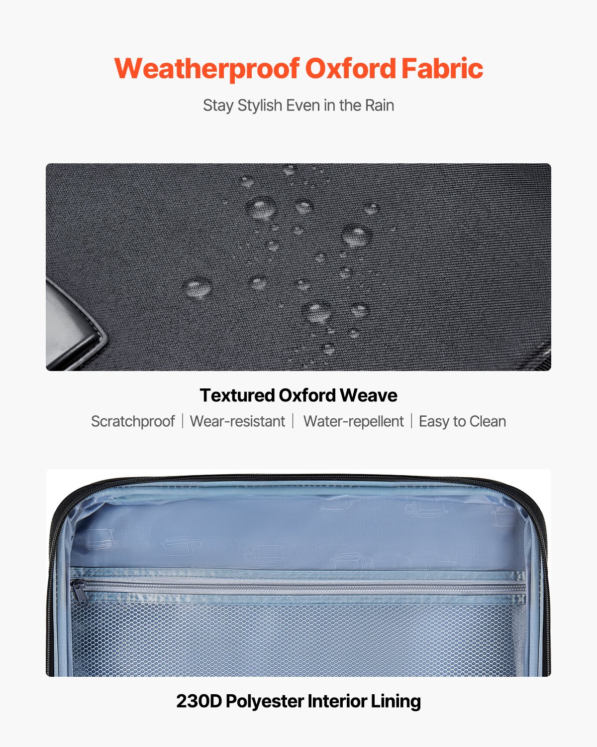 20-Inch Softside Expandable Luggage with Spinner Wheels Carry on Suitcase Black | VEVOR US 20-Inch Softside Expandable Luggage with Spinner Wheels Carry on Suitcase Black | VEVOR US