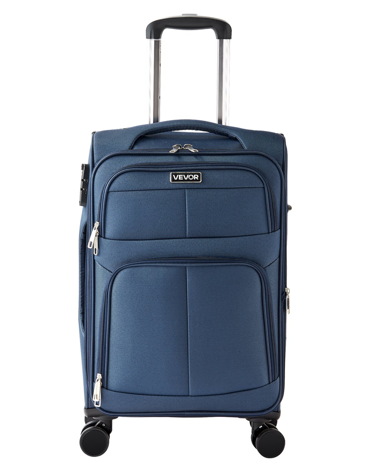 20-Inch Softside Expandable Luggage with Spinner Wheels Carry on Suitcase Blue | VEVOR US 20-Inch Softside Expandable Luggage with Spinner Wheels Carry on Suitcase Blue | VEVOR US