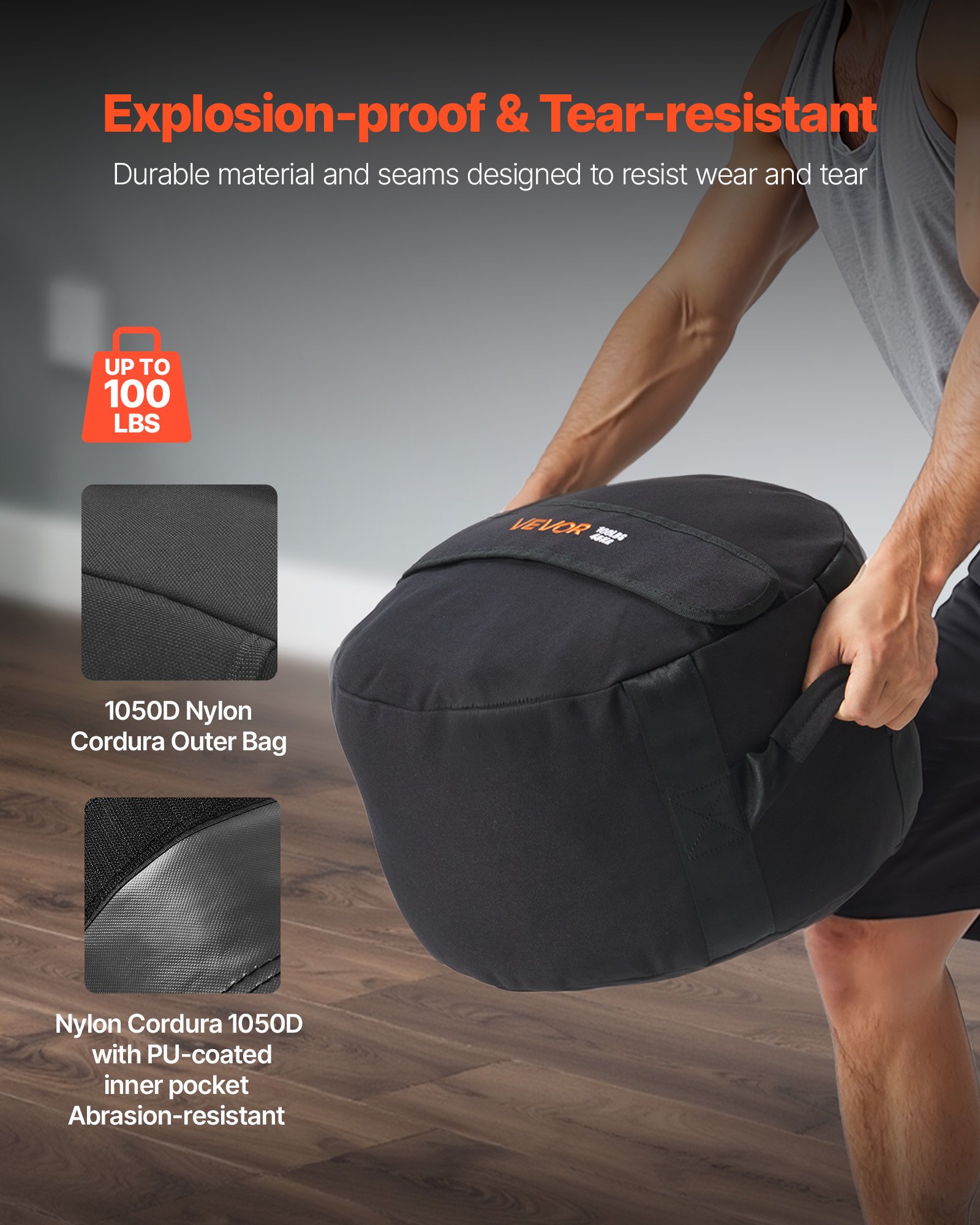 Τσάντα γυμναστικής VEVOR Workout Sandbag βαρέως τύπου για CrossFit και προπόνηση με βάρη Τσάντα γυμναστικής VEVOR Workout Sandbag βαρέως τύπου για CrossFit και προπόνηση με βάρη