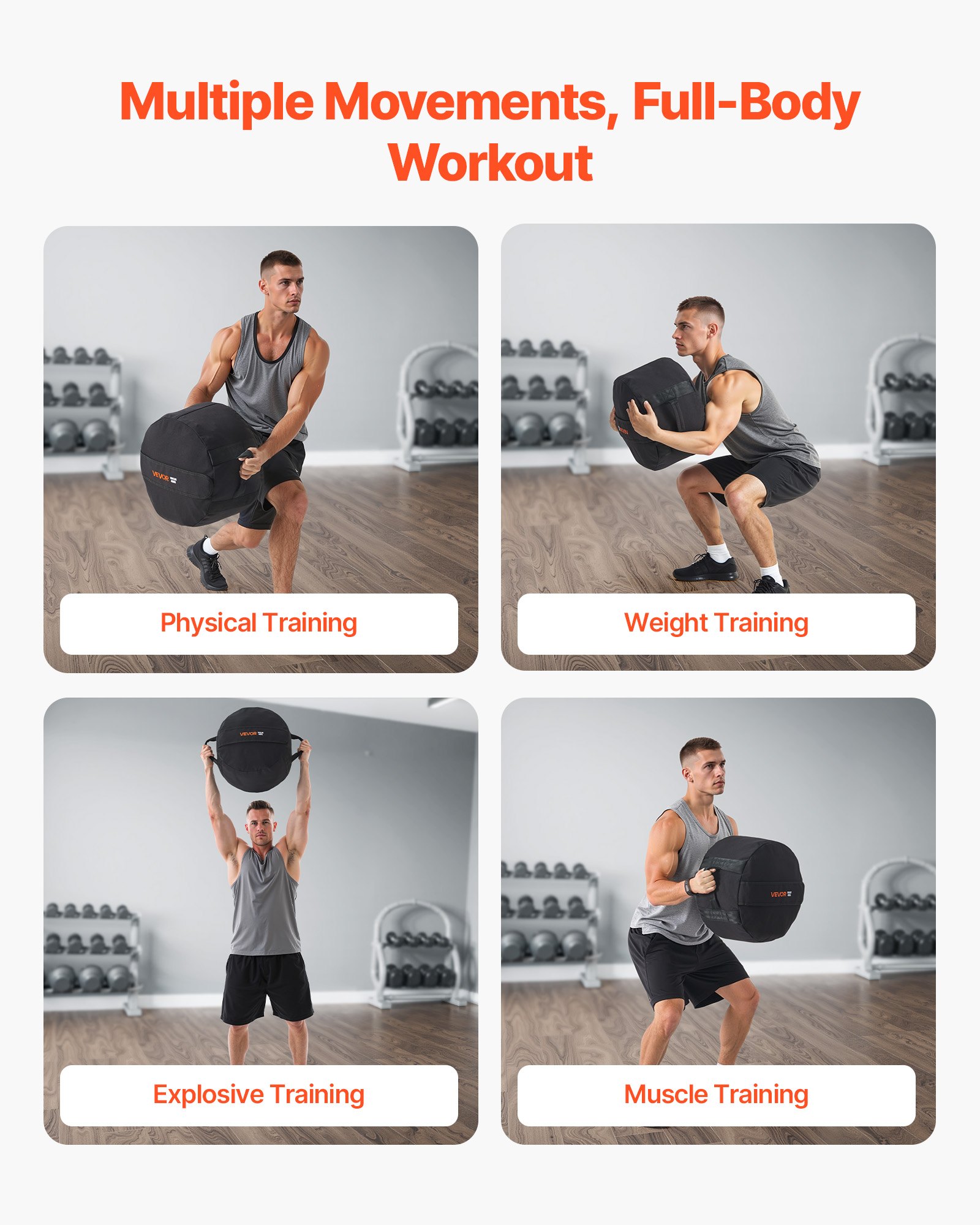 Τσάντα γυμναστικής VEVOR Workout Sandbag βαρέως τύπου για CrossFit και προπόνηση με βάρη Τσάντα γυμναστικής VEVOR Workout Sandbag βαρέως τύπου για CrossFit και προπόνηση με βάρη