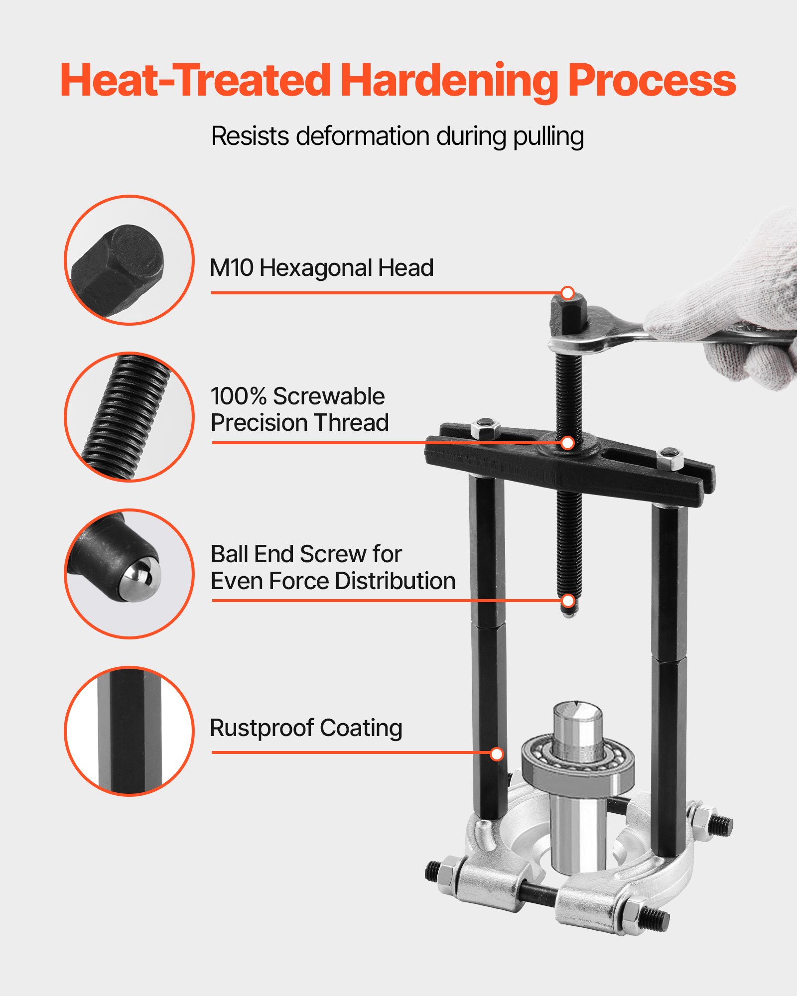Σετ εξολκέων ρουλεμάν VEVOR 14 τεμαχίων, εργαλείο διαχωρισμού ρουλεμάν με θήκη 5 τόνων Σετ εξολκέων ρουλεμάν VEVOR 14 τεμαχίων, εργαλείο διαχωρισμού ρουλεμάν με θήκη 5 τόνων
