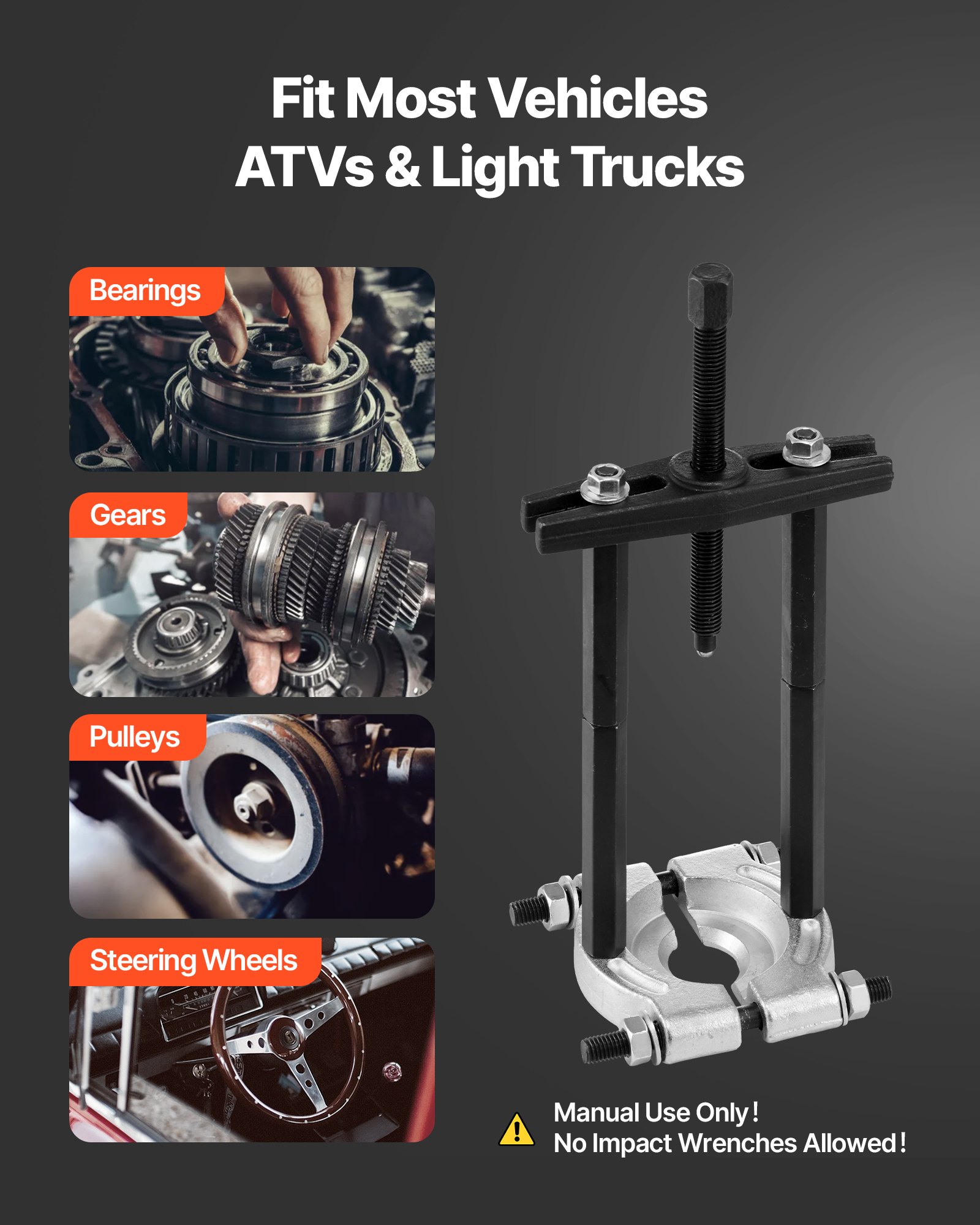 Σετ εξολκέων ρουλεμάν VEVOR 14 τεμαχίων, εργαλείο διαχωρισμού ρουλεμάν με θήκη 5 τόνων Σετ εξολκέων ρουλεμάν VEVOR 14 τεμαχίων, εργαλείο διαχωρισμού ρουλεμάν με θήκη 5 τόνων