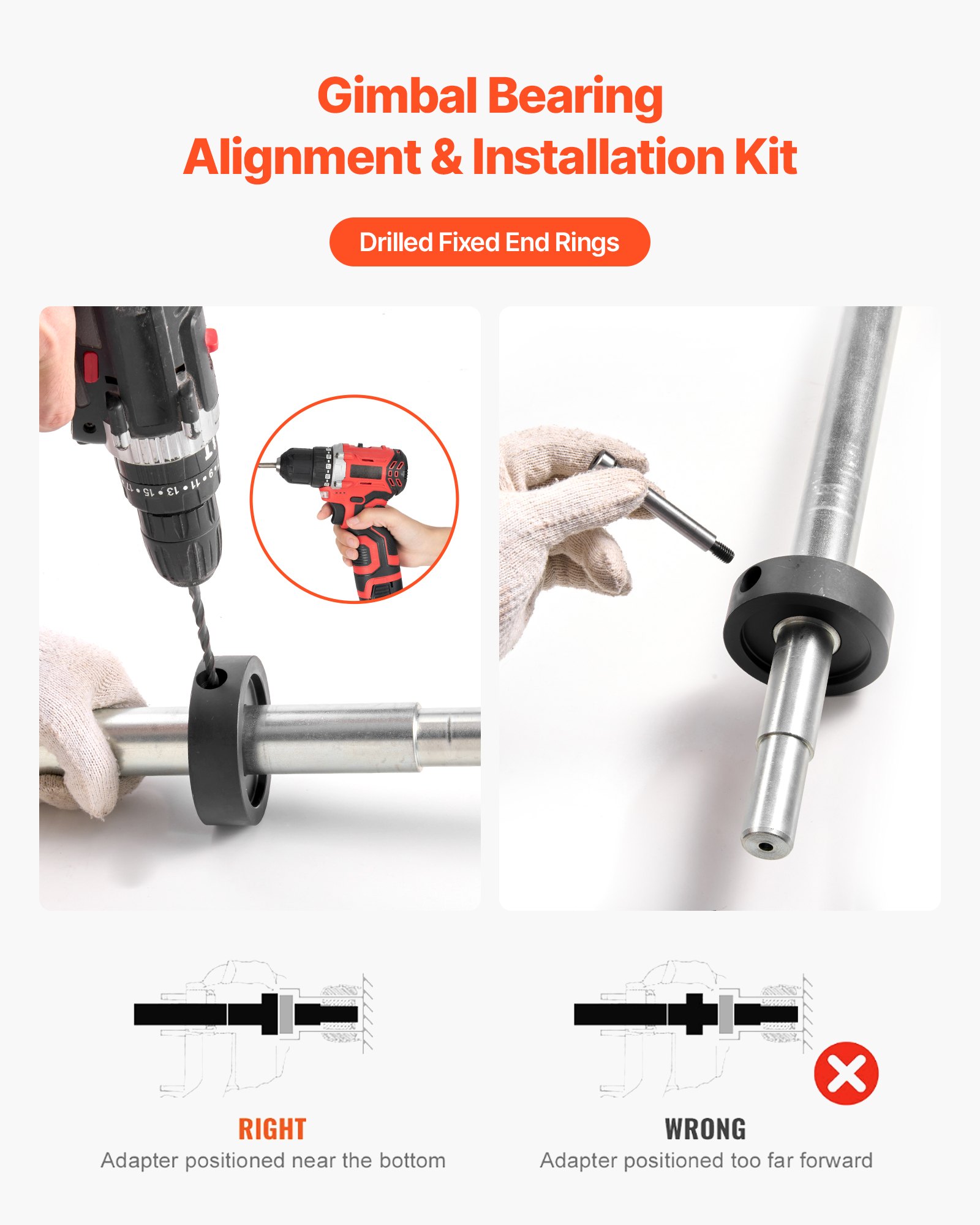 VEVOR Εργαλείο ευθυγράμμισης Gimbal Bearing Puller Installer for Mercruisers OMC Volvo VEVOR Εργαλείο ευθυγράμμισης Gimbal Bearing Puller Installer for Mercruisers OMC Volvo