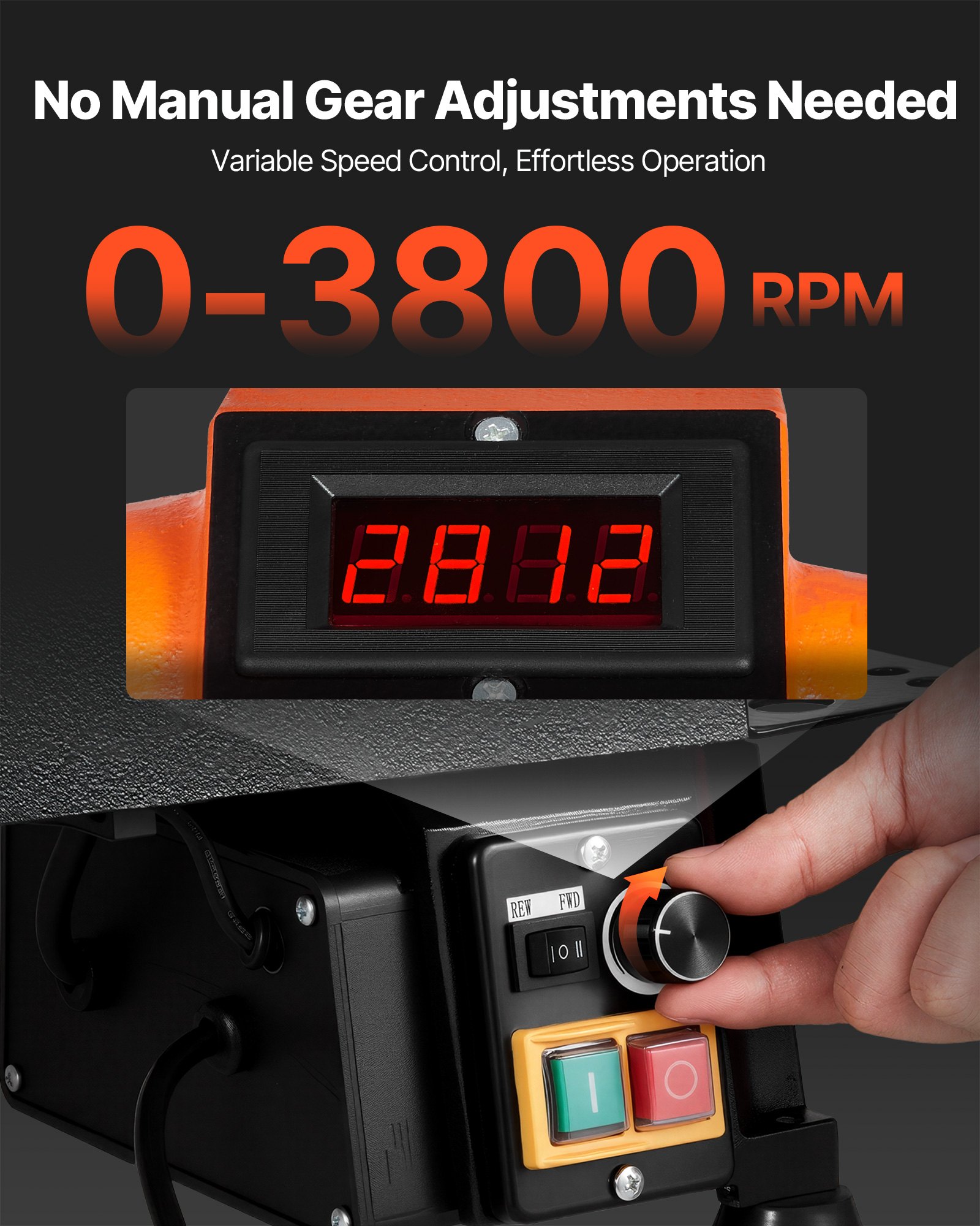 Τόρνος Ξυλουργικής VEVOR 1HP/750W Ισχύς Πάγκου Εργασίας 304 x 465 mm Τόρνος Ξύλου Πάγκου Εργασίας 0 έως 3800 RPM Μεταβλητή Ταχύτητα Κατάλληλος για Τόρνευση Μπολ, Στυλό, Κύπελλα και Μικρά Σκαλίσματα Τόρνος Ξυλουργικής VEVOR 1HP/750W Ισχύς Πάγκου Εργασίας 304 x 465 mm Τόρνος Ξύλου Πάγκου Εργασίας 0 έως 3800 RPM Μεταβλητή Ταχύτητα Κατάλληλος για Τόρνευση Μπολ, Στυλό, Κύπελλα και Μικρά Σκαλίσματα