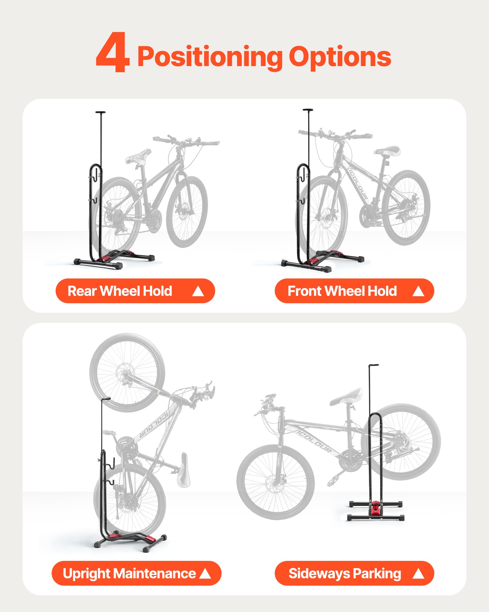 Βάση ποδηλάτου VEVOR για ποδήλατα βουνού και δρόμου 16 έως 27,5 ιντσών Βάση ποδηλάτου VEVOR για ποδήλατα βουνού και δρόμου 16 έως 27,5 ιντσών