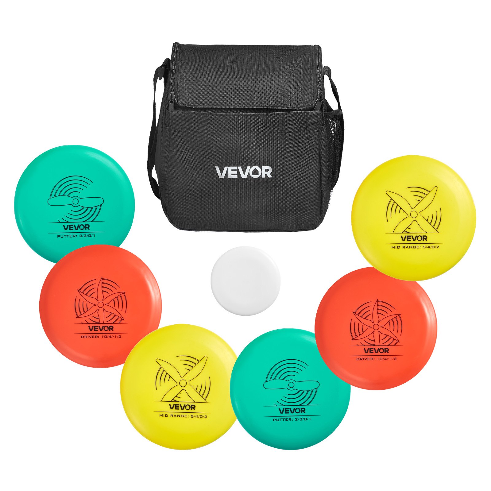 Σετ Disc Golf VEVOR, 6 τεμάχια Flying Discs για αρχάριους, Σετ εκκίνησης Disc Golf, με Putter, Μεσαίας εμβέλειας, Driver, Συμπεριλαμβανομένου μίνι μαρκαδόρου, Φορητό σακίδιο πλάτης, για εξωτερική αυλή, γκαζόν, παραλία και πάρκο Σετ Disc Golf VEVOR, 6 τεμάχια Flying Discs για αρχάριους, Σετ εκκίνησης Disc Golf, με Putter, Μεσαίας εμβέλειας, Driver, Συμπεριλαμβανομένου μίνι μαρκαδόρου, Φορητό σακίδιο πλάτης, για εξωτερική αυλή, γκαζόν, παραλία και πάρκο