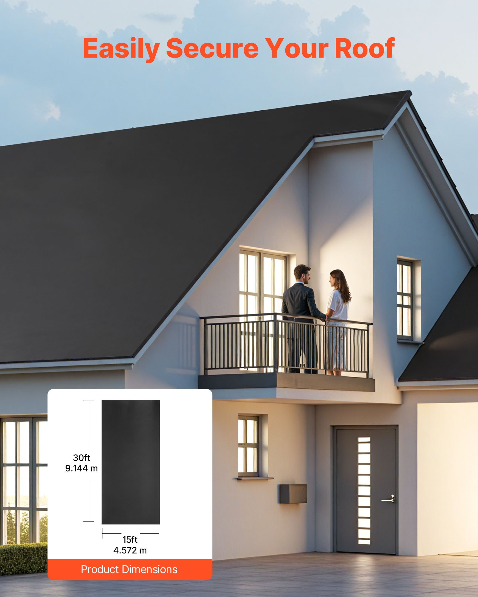 Ρολοειδής στέγη VEVOR, 15 x 30 ft, στέγη από καουτσούκ EPDM 45 mil, μεγάλη διάρκεια ζωής και αντοχή στις καιρικές συνθήκες, αντοχή σε σκληρές θερμοκρασίες, ευέλικτη και εύκολη εγκατάσταση, υπόστρωμα στέγης για τροχόσπιτα, στέγες, λίμνες Ρολοειδής στέγη VEVOR, 15 x 30 ft, στέγη από καουτσούκ EPDM 45 mil, μεγάλη διάρκεια ζωής και αντοχή στις καιρικές συνθήκες, αντοχή σε σκληρές θερμοκρασίες, ευέλικτη και εύκολη εγκατάσταση, υπόστρωμα στέγης για τροχόσπιτα, στέγες, λίμνες