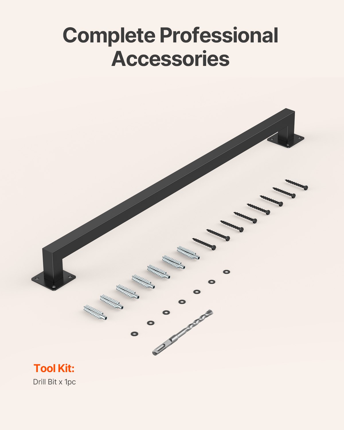 Επιτοίχια χειρολισθήρα σκάλας VEVOR, εσωτερική μαύρη σιδερένια χειρολισθήρα σκάλας 910 mm, χωρητικότητα φορτίου 113 kg, βιομηχανική χειρολαβή για σκαλοπάτια, τετράγωνος σωλήνας για βεράντα σοφίτας, 2 τμήματα Επιτοίχια χειρολισθήρα σκάλας VEVOR, εσωτερική μαύρη σιδερένια χειρολισθήρα σκάλας 910 mm, χωρητικότητα φορτίου 113 kg, βιομηχανική χειρολαβή για σκαλοπάτια, τετράγωνος σωλήνας για βεράντα σοφίτας, 2 τμήματα