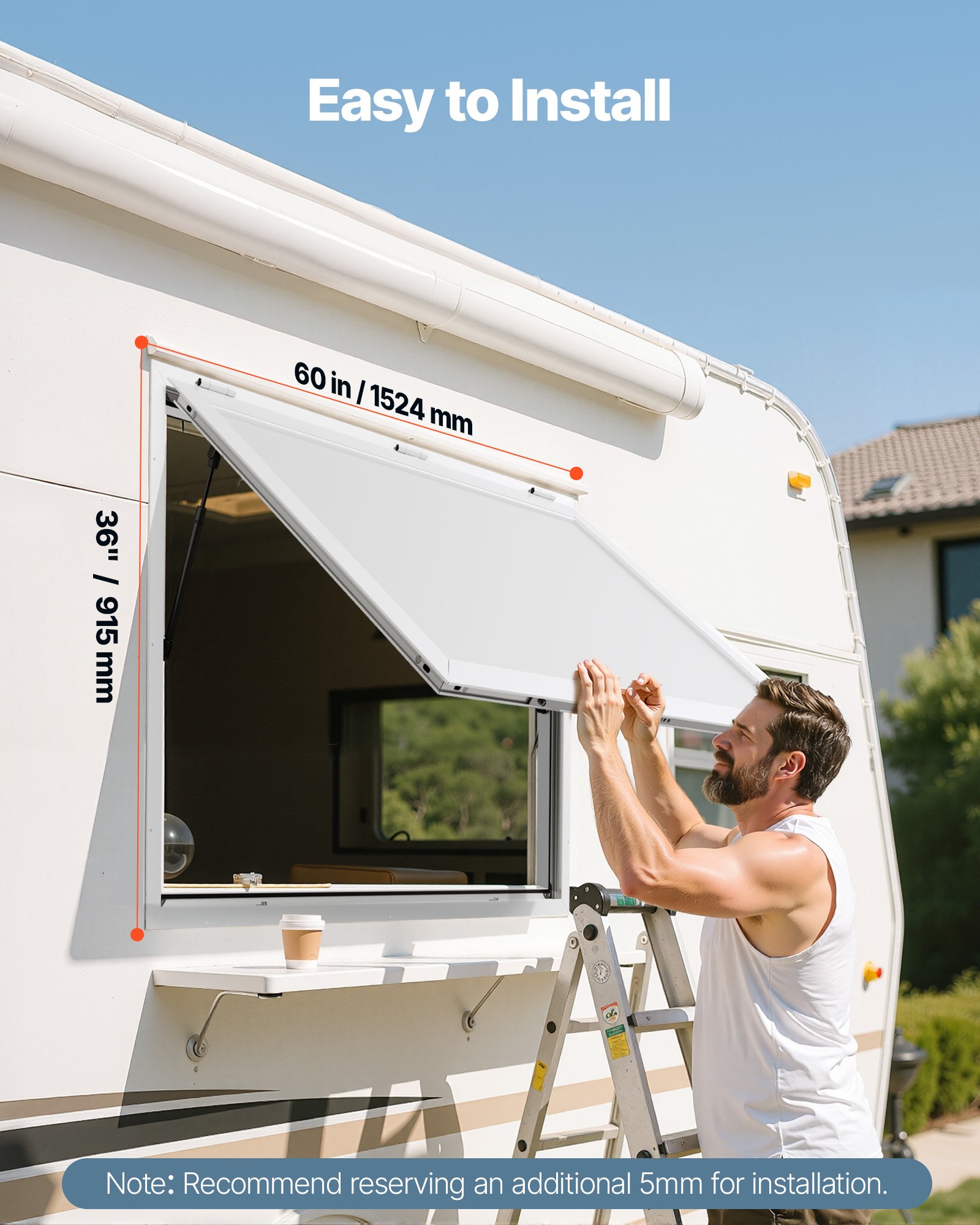 Παράθυρο VEVOR Concession 152x92 cm, Πλαίσιο αλουμινίου για φορτηγό τροφίμων, Παράθυρο σερβιρίσματος με βάση έως 85 μοίρες με πόρτα τέντας και γάντζο έλξης, Ανθεκτικό στο νερό της βροχής για ρυμουλκούμενο παραχώρησης Παράθυρο VEVOR Concession 152x92 cm, Πλαίσιο αλουμινίου για φορτηγό τροφίμων, Παράθυρο σερβιρίσματος με βάση έως 85 μοίρες με πόρτα τέντας και γάντζο έλξης, Ανθεκτικό στο νερό της βροχής για ρυμουλκούμενο παραχώρησης