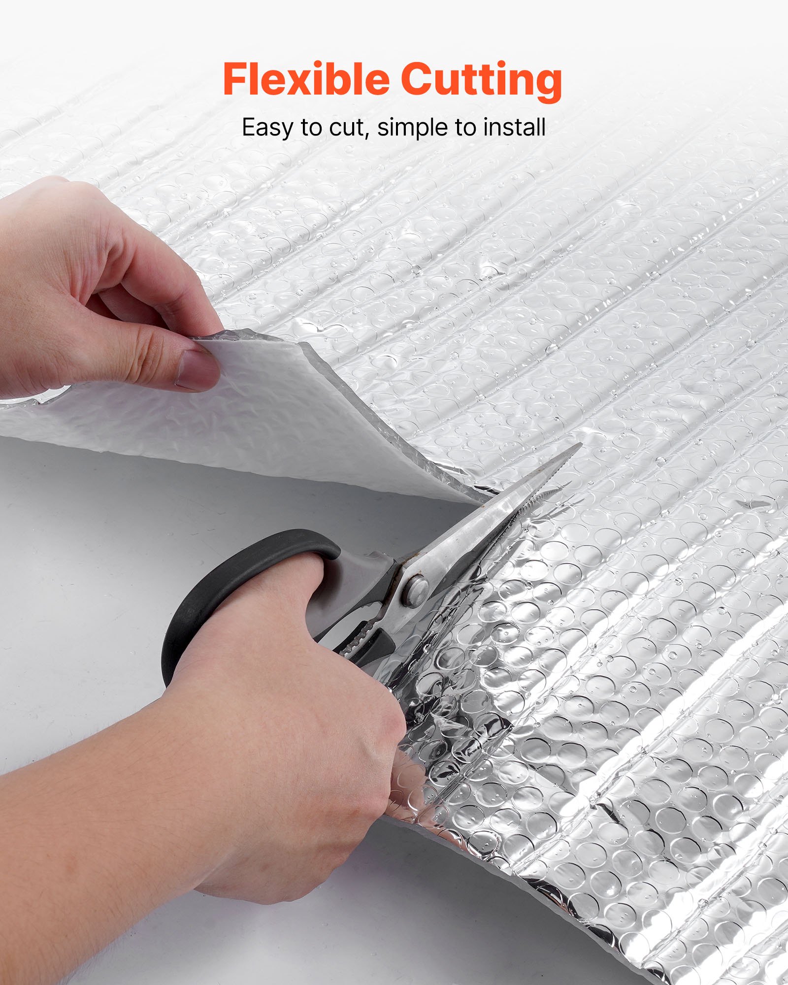 Ανακλαστικός Ρολό Μονωτικής Χρήσης VEVOR, Διπλό Φράγμα Ακτινοβολίας με Φυσαλίδες Αέρα, 6mm 30,48 mx 1,22 m, Φύλλο Αλουμινίου Λευκή Φιλμ PE Θερμοανακλαστική Ασπίδα, Θερμομονωτικό Ρολό για Πόρτες Γκαράζ και Παράθυρα Στέγης RV Ανακλαστικός Ρολό Μονωτικής Χρήσης VEVOR, Διπλό Φράγμα Ακτινοβολίας με Φυσαλίδες Αέρα, 6mm 30,48 mx 1,22 m, Φύλλο Αλουμινίου Λευκή Φιλμ PE Θερμοανακλαστική Ασπίδα, Θερμομονωτικό Ρολό για Πόρτες Γκαράζ και Παράθυρα Στέγης RV