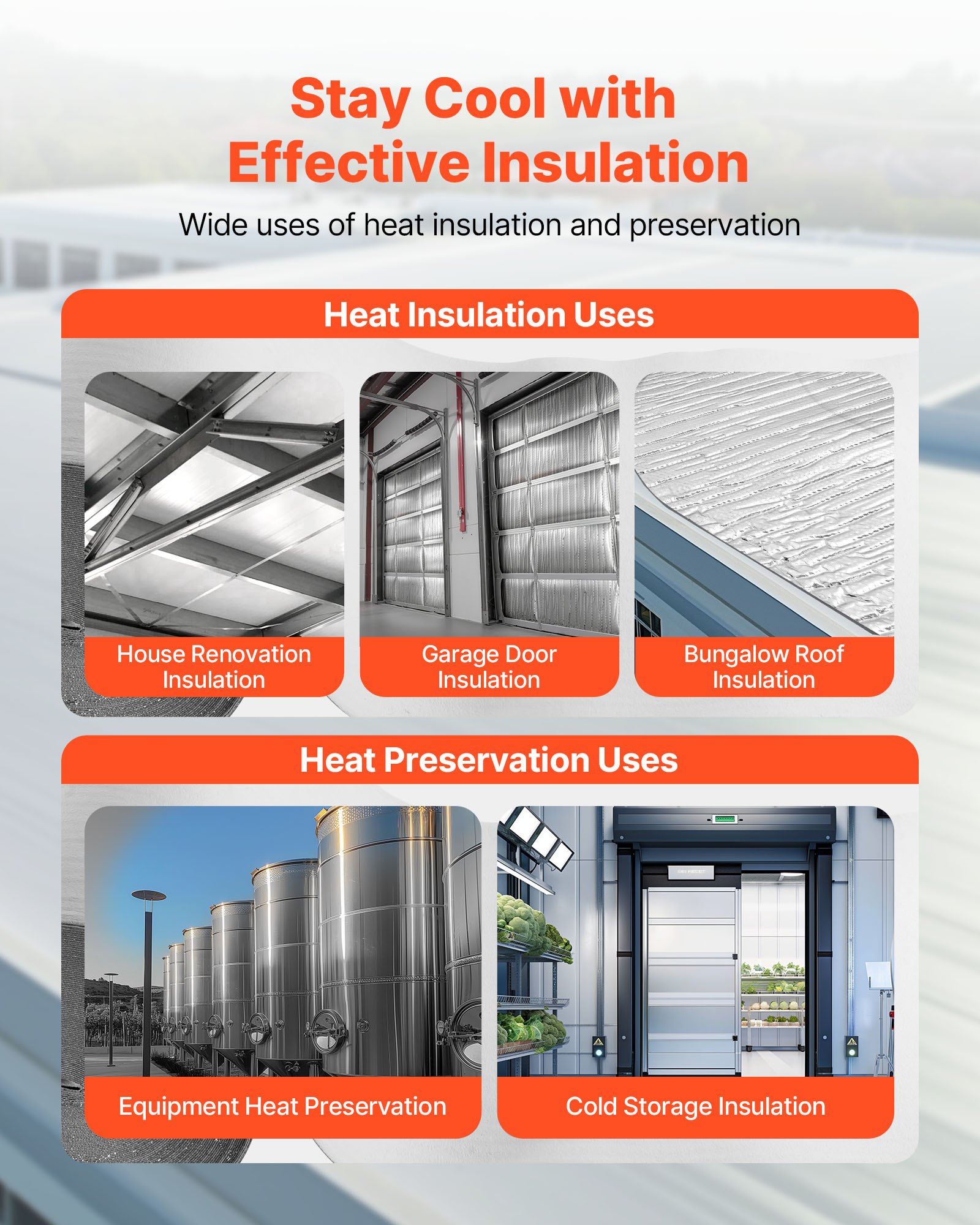 Ανακλαστικός Ρολό Μονωτικής Χρήσης VEVOR, Διπλό Φράγμα Ακτινοβολίας με Φυσαλίδες Αέρα, 6mm 30,48 mx 1,22 m, Φύλλο Αλουμινίου Λευκή Φιλμ PE Θερμοανακλαστική Ασπίδα, Θερμομονωτικό Ρολό για Πόρτες Γκαράζ και Παράθυρα Στέγης RV Ανακλαστικός Ρολό Μονωτικής Χρήσης VEVOR, Διπλό Φράγμα Ακτινοβολίας με Φυσαλίδες Αέρα, 6mm 30,48 mx 1,22 m, Φύλλο Αλουμινίου Λευκή Φιλμ PE Θερμοανακλαστική Ασπίδα, Θερμομονωτικό Ρολό για Πόρτες Γκαράζ και Παράθυρα Στέγης RV