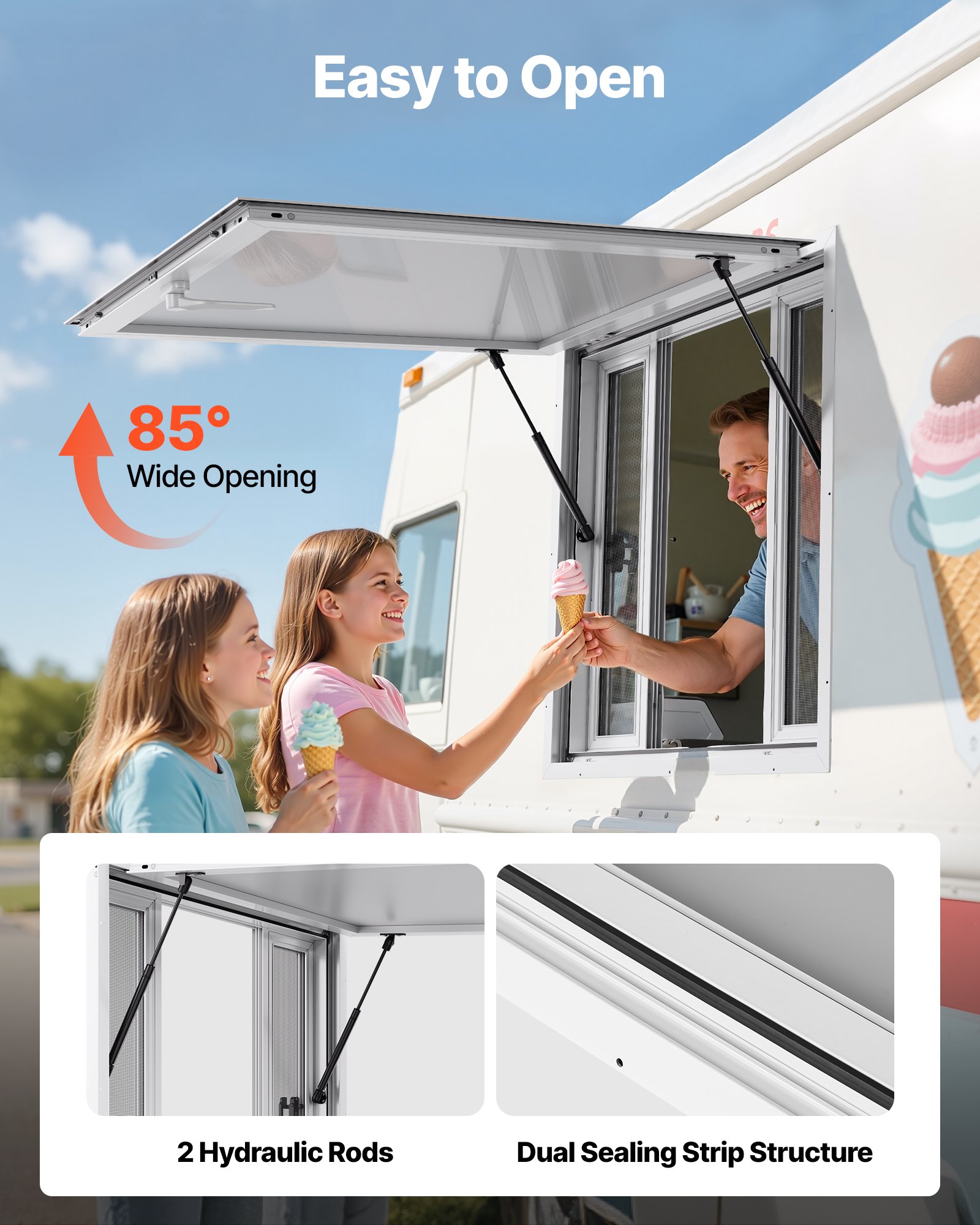 Παράθυρο VEVOR Concession 92x92 cm, Παράθυρο σέρβις από κράμα αλουμινίου για φορτηγό τροφίμων, Παράθυρο σερβιρίσματος με βάση έως 85 μοίρες με 4 συρόμενα παράθυρα, τέντα και γάντζο έλξης, για ρυμουλκούμενα μεταφοράς Παράθυρο VEVOR Concession 92x92 cm, Παράθυρο σέρβις από κράμα αλουμινίου για φορτηγό τροφίμων, Παράθυρο σερβιρίσματος με βάση έως 85 μοίρες με 4 συρόμενα παράθυρα, τέντα και γάντζο έλξης, για ρυμουλκούμενα μεταφοράς