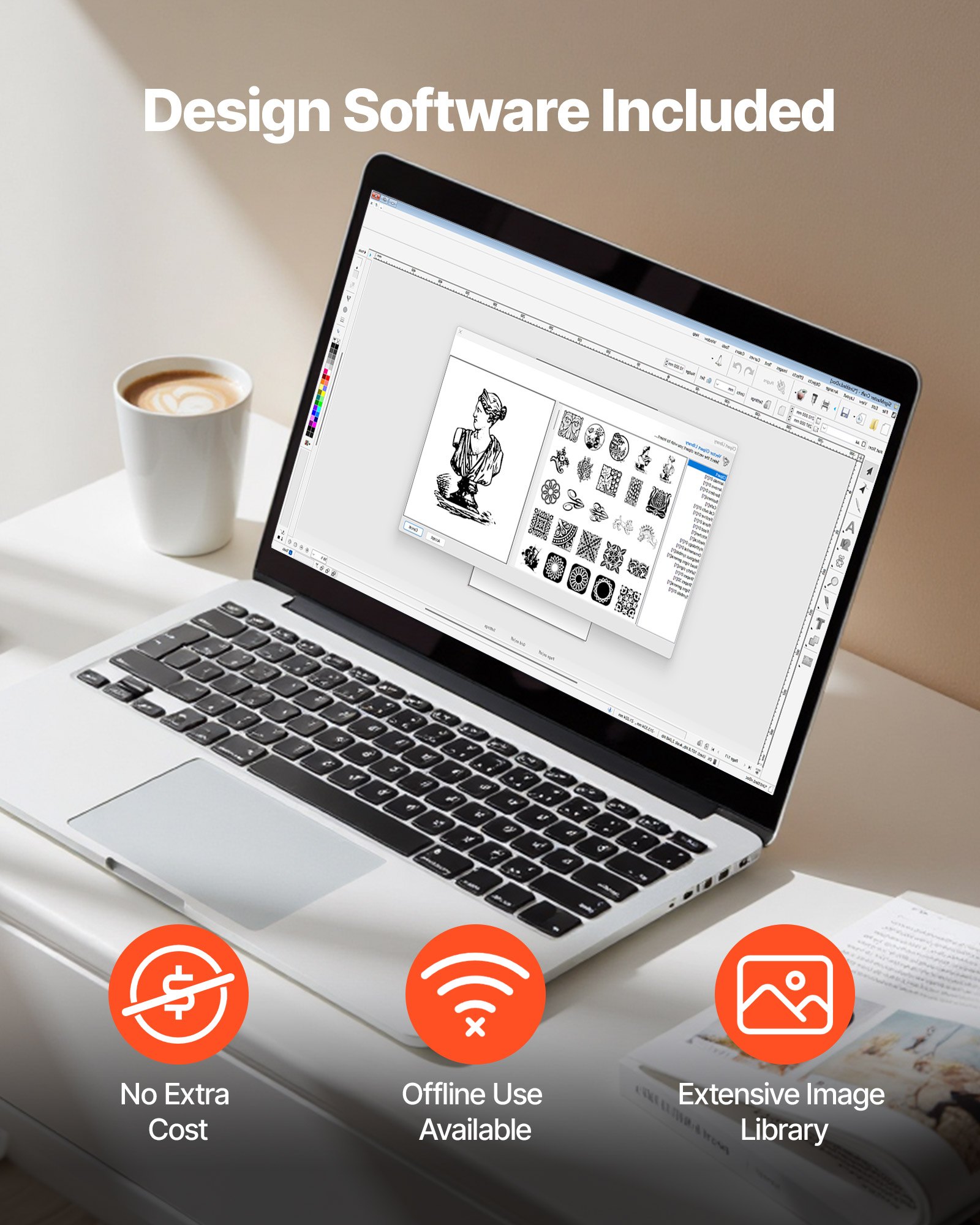 Μηχανή κοπής VEVOR, Αυτόματη μηχανή κοπής βινυλίου με ανίχνευση άκρων με λογισμικό σχεδιασμού και υλικά, συμβατή με πολλαπλές μορφές αρχείων, για τη δημιουργία εξατομικευμένων χειροτεχνιών DIY, καρτών, αυτοκόλλητων Μηχανή κοπής VEVOR, Αυτόματη μηχανή κοπής βινυλίου με ανίχνευση άκρων με λογισμικό σχεδιασμού και υλικά, συμβατή με πολλαπλές μορφές αρχείων, για τη δημιουργία εξατομικευμένων χειροτεχνιών DIY, καρτών, αυτοκόλλητων