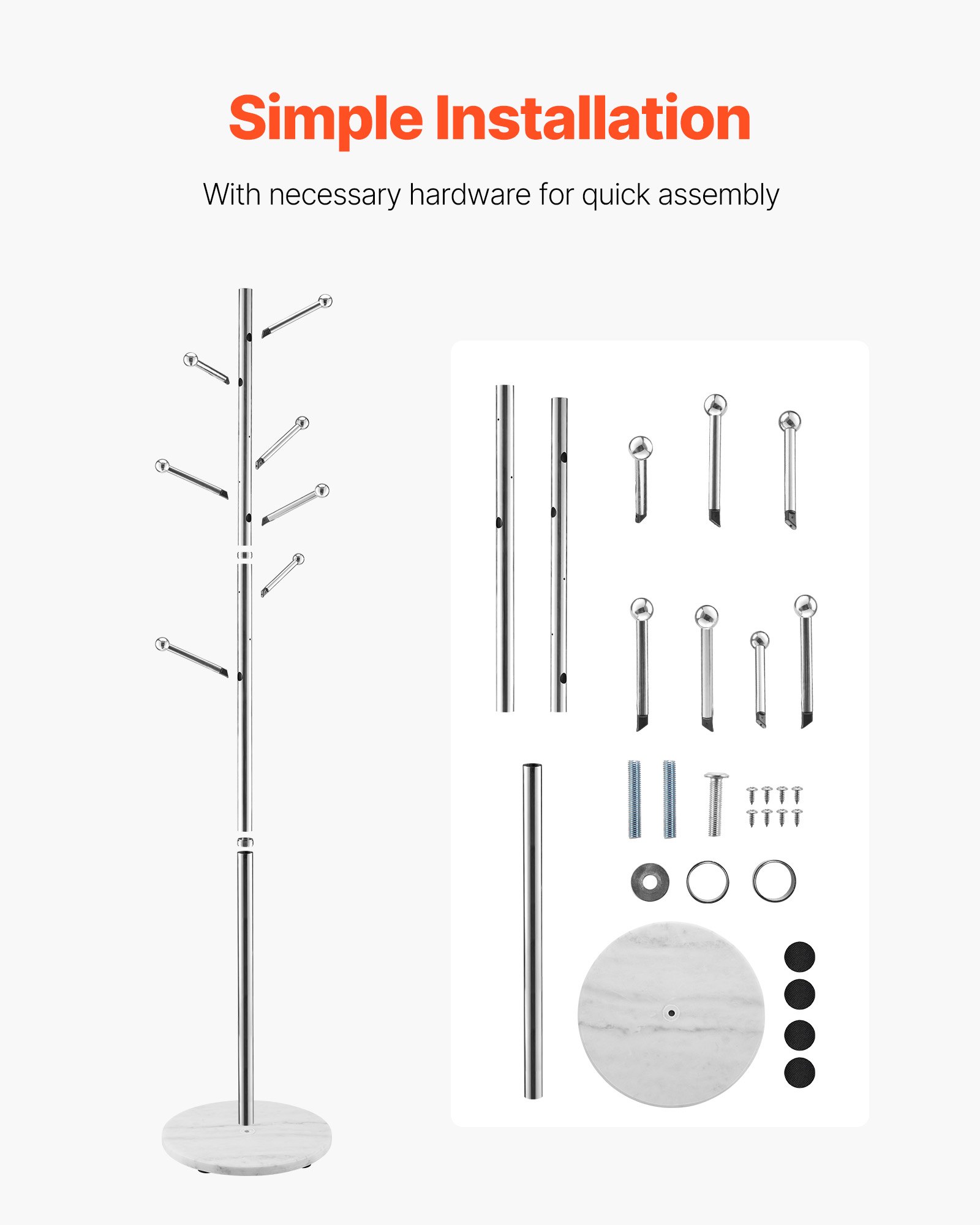 Κρεμάστρα VEVOR, Ανεξάρτητη Βάση για Ράφτες με Σταθερή Μαρμάρινη Βάση & 8 Γάντζους, Ελεύθερη Κρεμάστρα για Ρούχα για Είσοδο, Υπνοδωμάτιο, Γραφείο, Σαλόνι, Μοντέρνα Κρεμάστρα Ρούχων για Παλτά, Καπέλα, Τσάντες Κρεμάστρα VEVOR, Ανεξάρτητη Βάση για Ράφτες με Σταθερή Μαρμάρινη Βάση & 8 Γάντζους, Ελεύθερη Κρεμάστρα για Ρούχα για Είσοδο, Υπνοδωμάτιο, Γραφείο, Σαλόνι, Μοντέρνα Κρεμάστρα Ρούχων για Παλτά, Καπέλα, Τσάντες