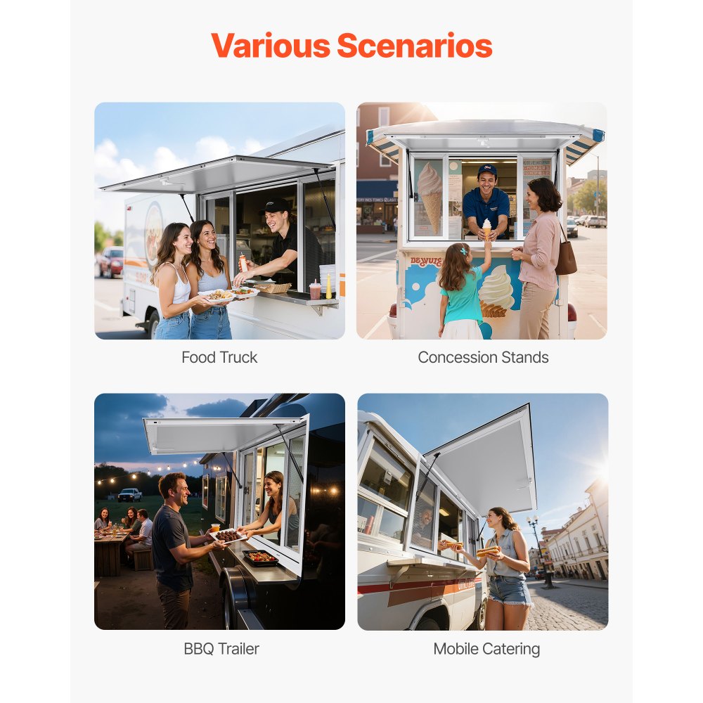 Παράθυρο VEVOR Concession 152x92 cm, Παράθυρο σέρβις από κράμα αλουμινίου για φορτηγό τροφίμων, Παράθυρο σερβιρίσματος με βάση έως 85 μοίρες με 4 συρόμενα παράθυρα, πόρτα τέντας και γάντζο έλξης, για ρυμουλκούμενα μεταφοράς Παράθυρο VEVOR Concession 152x92 cm, Παράθυρο σέρβις από κράμα αλουμινίου για φορτηγό τροφίμων, Παράθυρο σερβιρίσματος με βάση έως 85 μοίρες με 4 συρόμενα παράθυρα, πόρτα τέντας και γάντζο έλξης, για ρυμουλκούμενα μεταφοράς