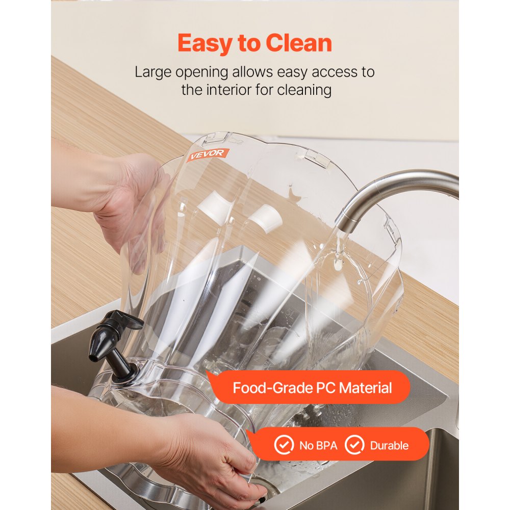 Διανομέας ποτών VEVOR, Διανομέας ποτών 13 λίτρων για πάρτι, Πλαστικοί διανομείς χυμών με βρύση χωρίς στάλαξη, Διανομείς νερού με παγωμένο τσάι, λεμονάδα και χυμό, για εστιατόρια, ξενοδοχεία, πάρτι Διανομέας ποτών VEVOR, Διανομέας ποτών 13 λίτρων για πάρτι, Πλαστικοί διανομείς χυμών με βρύση χωρίς στάλαξη, Διανομείς νερού με παγωμένο τσάι, λεμονάδα και χυμό, για εστιατόρια, ξενοδοχεία, πάρτι