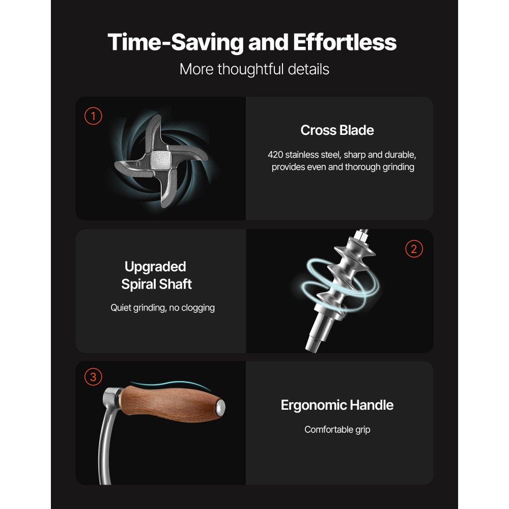 Χειροκίνητη μηχανή κοπής κιμά VEVOR, Κιμάς χειρός από ανοξείδωτο ατσάλι 304 με ατσάλινο σφιγκτήρα τραπεζιού, Γεμιστής λουκάνικων με 2 πλάκες κοπής και 4 σωλήνες λουκάνικου, Μύλος κοπής τροφίμων για επιτραπέζια κουζίνα με μοσχάρι και χοιρινό τσίλι Χειροκίνητη μηχανή κοπής κιμά VEVOR, Κιμάς χειρός από ανοξείδωτο ατσάλι 304 με ατσάλινο σφιγκτήρα τραπεζιού, Γεμιστής λουκάνικων με 2 πλάκες κοπής και 4 σωλήνες λουκάνικου, Μύλος κοπής τροφίμων για επιτραπέζια κουζίνα με μοσχάρι και χοιρινό τσίλι