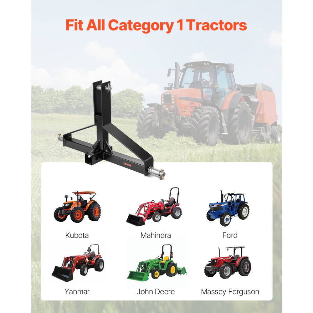 Ρυμουλκούμενο VEVOR 3 σημείων με δέκτη 2 ιντσών, γρήγορη σύνδεση ζεύξης 3 σημείων για τρακτέρ κατηγορίας 1, χωρητικότητα 3000 λίβρες, προσαρμογέας ράβδου ρυμούλκησης, συμβατό με Kubota, Mahindra, Ford, Yanmar, John Deere Ρυμουλκούμενο VEVOR 3 σημείων με δέκτη 2 ιντσών, γρήγορη σύνδεση ζεύξης 3 σημείων για τρακτέρ κατηγορίας 1, χωρητικότητα 3000 λίβρες, προσαρμογέας ράβδου ρυμούλκησης, συμβατό με Kubota, Mahindra, Ford, Yanmar, John Deere