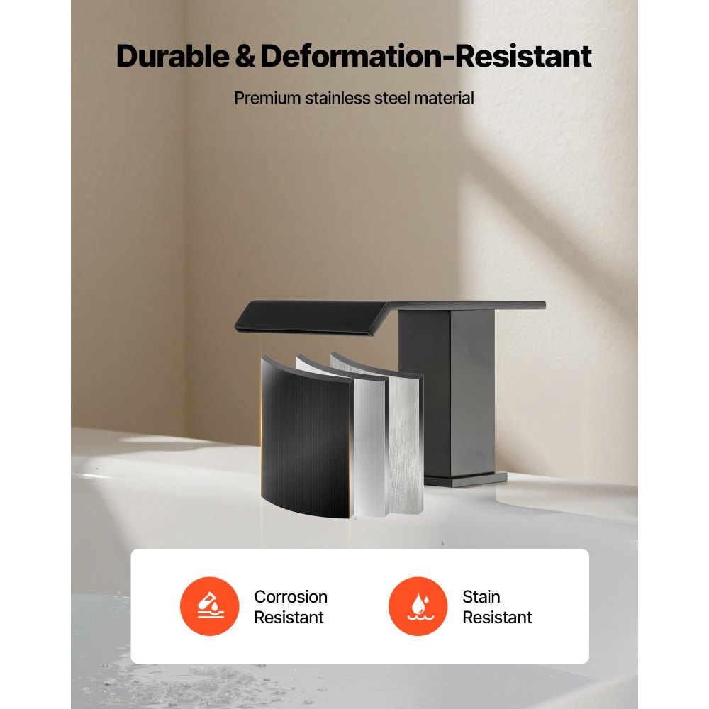 Βρύση μπανιέρας VEVOR Roman, Βρύση μπανιέρας με καταρράκτη 3 οπών, Σετ βρυσών μπανιέρας με 2 λαβές, Βρύσες μπανιέρας Roman για τοποθέτηση στο κατάστρωμα για πλύσιμο κατοικίδιων, Φροντίδα μωρού, Μπάνιο ενηλίκων, Ματ μαύρο, Ανοξείδωτο ατσάλι Βρύση μπανιέρας VEVOR Roman, Βρύση μπανιέρας με καταρράκτη 3 οπών, Σετ βρυσών μπανιέρας με 2 λαβές, Βρύσες μπανιέρας Roman για τοποθέτηση στο κατάστρωμα για πλύσιμο κατοικίδιων, Φροντίδα μωρού, Μπάνιο ενηλίκων, Ματ μαύρο, Ανοξείδωτο ατσάλι