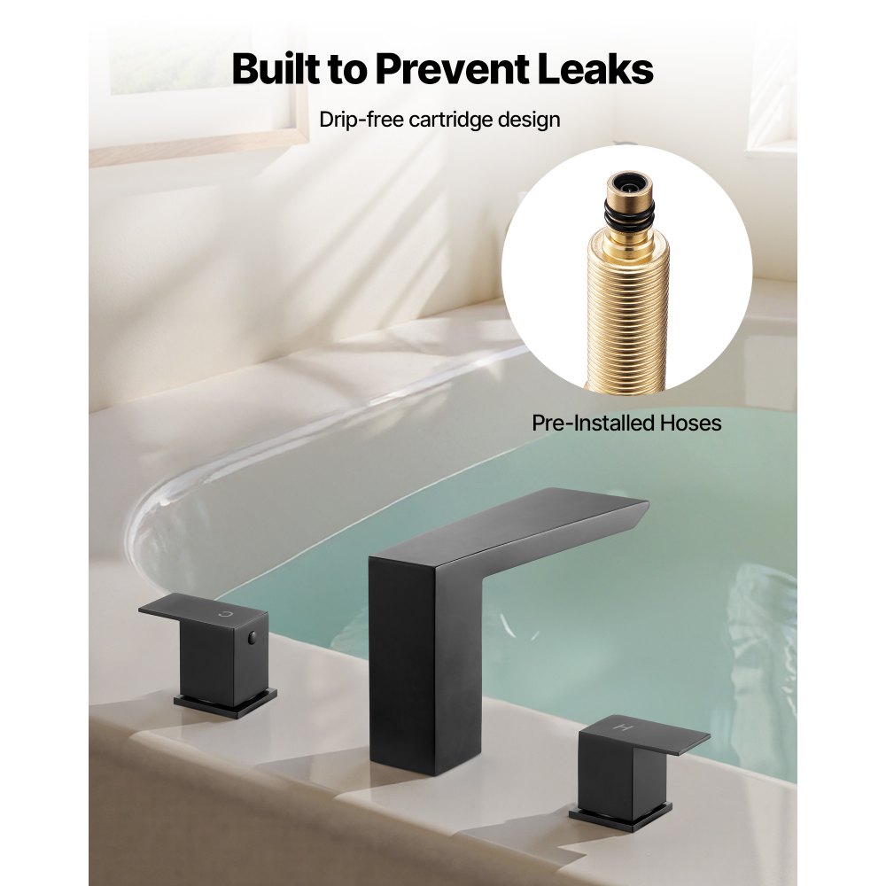 Βρύση μπανιέρας VEVOR Roman, Σετ βρυσών μπανιέρας με 2 λαβές, Βρύση μπανιέρας τύπου καταρράκτη Roman για πλύσιμο κατοικίδιων, Φροντίδα μωρού, Μπάνιο ενηλίκων, Ματ μαύρο, Ανοξείδωτο ατσάλι, Βρύσες μπανιέρας τύπου καταρράκτη 3 οπών Βρύση μπανιέρας VEVOR Roman, Σετ βρυσών μπανιέρας με 2 λαβές, Βρύση μπανιέρας τύπου καταρράκτη Roman για πλύσιμο κατοικίδιων, Φροντίδα μωρού, Μπάνιο ενηλίκων, Ματ μαύρο, Ανοξείδωτο ατσάλι, Βρύσες μπανιέρας τύπου καταρράκτη 3 οπών