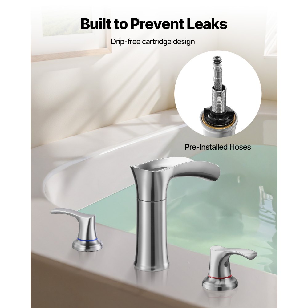 Βρύση μπανιέρας VEVOR Roman, βρύση μπανιέρας με καταρράκτη 3 οπών, Σετ βρυσών μπανιέρας από κράμα ψευδαργύρου με 2 λαβές, Σετ βρυσών μπανιέρας για πλύσιμο κατοικίδιων, Μπάνιο ενηλίκων, Ασημί, Σχεδιασμός στόμιο καταρράκτη Βρύση μπανιέρας VEVOR Roman, βρύση μπανιέρας με καταρράκτη 3 οπών, Σετ βρυσών μπανιέρας από κράμα ψευδαργύρου με 2 λαβές, Σετ βρυσών μπανιέρας για πλύσιμο κατοικίδιων, Μπάνιο ενηλίκων, Ασημί, Σχεδιασμός στόμιο καταρράκτη