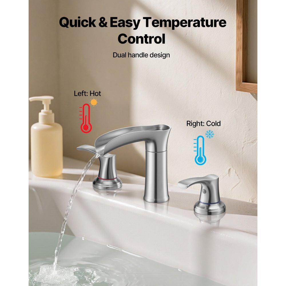 Βρύση μπανιέρας VEVOR Roman, βρύση μπανιέρας με καταρράκτη 3 οπών, Σετ βρυσών μπανιέρας από κράμα ψευδαργύρου με 2 λαβές, Σετ βρυσών μπανιέρας για πλύσιμο κατοικίδιων, Μπάνιο ενηλίκων, Ασημί, Σχεδιασμός στόμιο καταρράκτη Βρύση μπανιέρας VEVOR Roman, βρύση μπανιέρας με καταρράκτη 3 οπών, Σετ βρυσών μπανιέρας από κράμα ψευδαργύρου με 2 λαβές, Σετ βρυσών μπανιέρας για πλύσιμο κατοικίδιων, Μπάνιο ενηλίκων, Ασημί, Σχεδιασμός στόμιο καταρράκτη